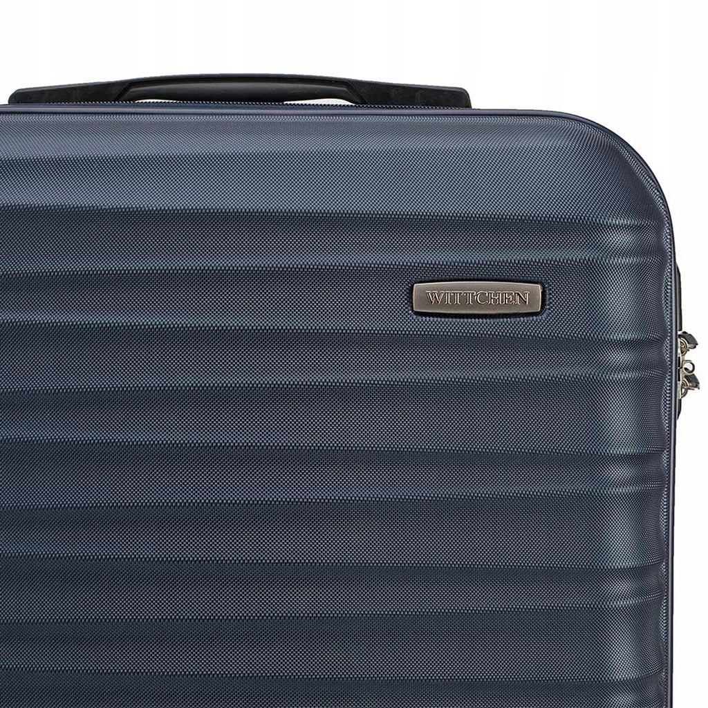 Large suitcase WITTCHEN Groove Line 56-3A-313-91 navy blue Width (longer edge) 52 cm