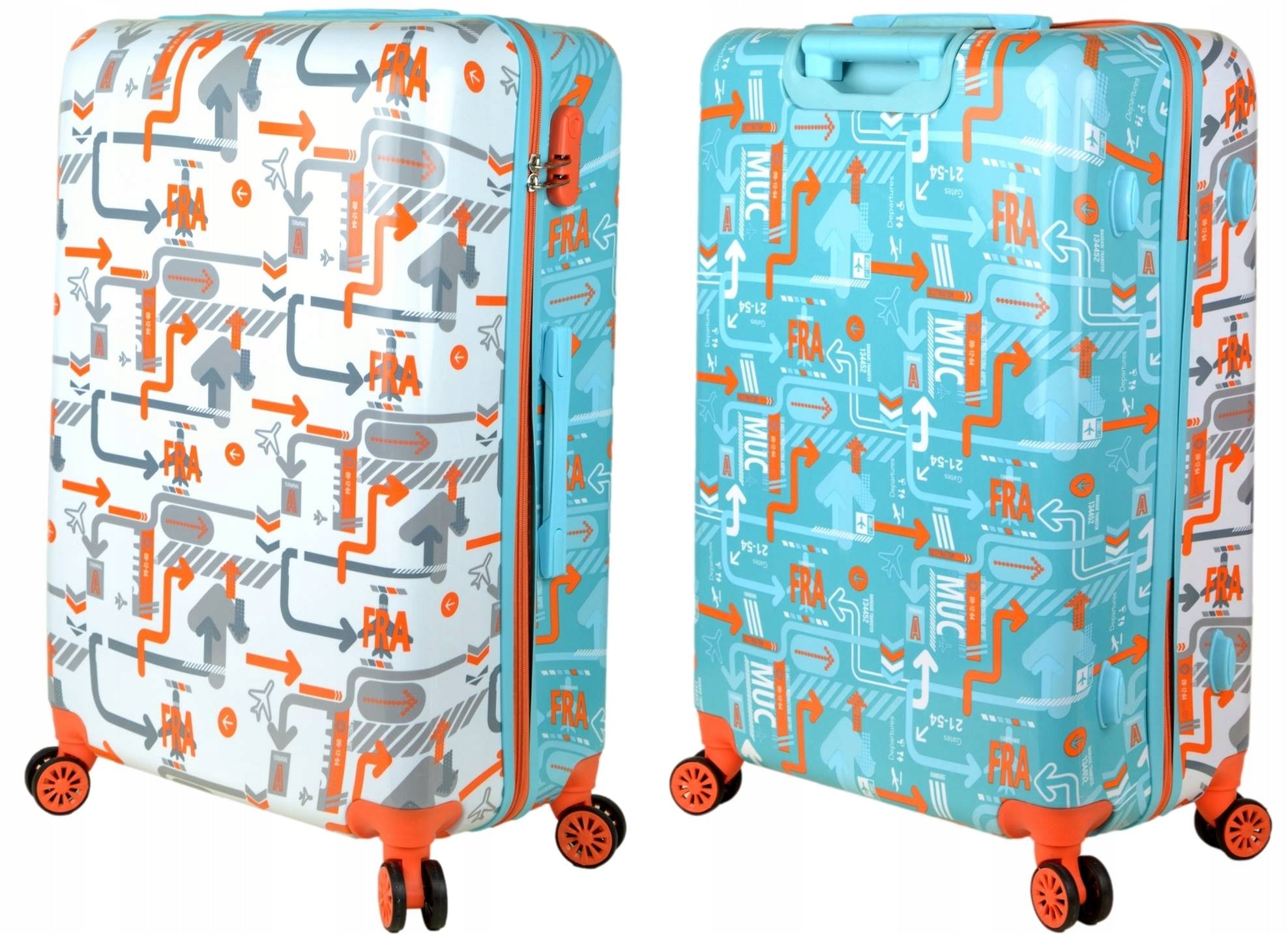 Large suitcase on wheels SUNBAG Fly360 DualColor Manufacturer code fly360