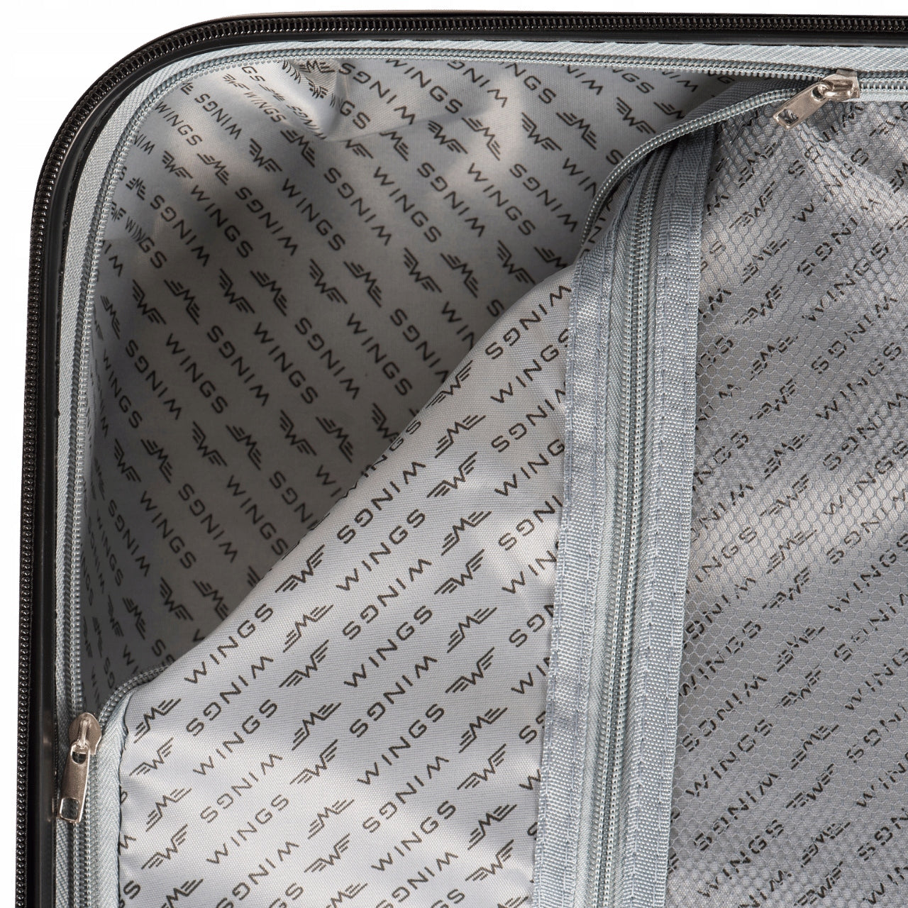 Large travel suitcase XXL WINGS roomy Hard on 4 wheels Luggage with ABS Kind hard