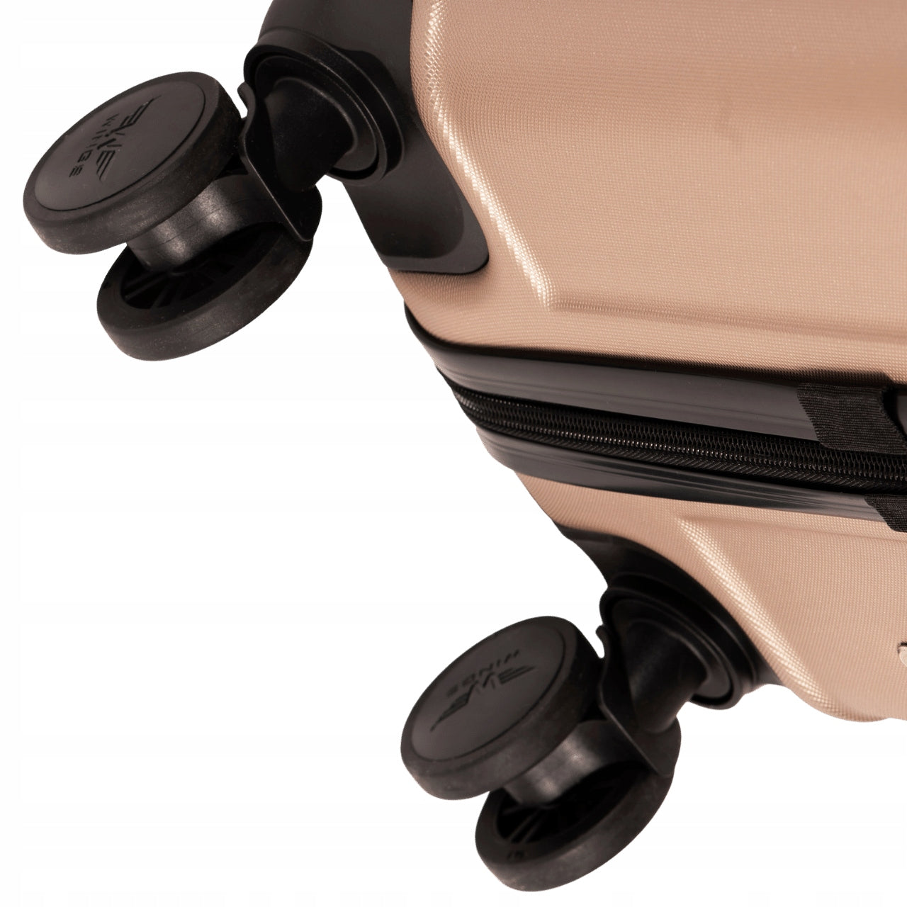 Large travel suitcase XXL WINGS roomy Hard on 4 wheels Luggage with ABS Manufacturer code 149-L-CHAMPAGNE