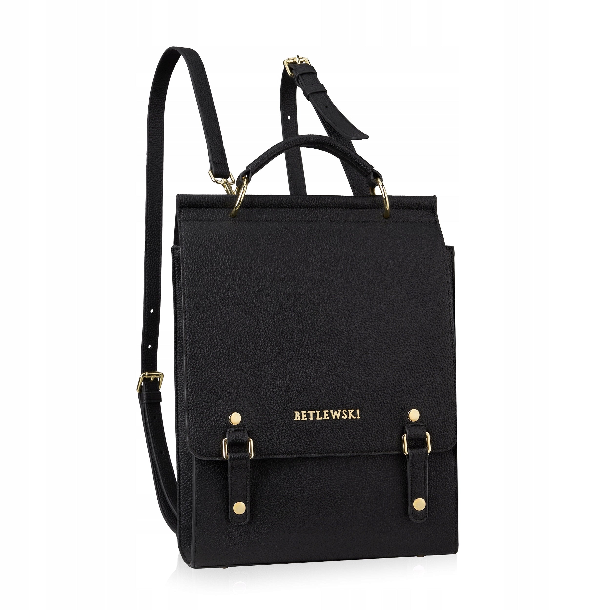 Large women's backpack Faux leather REESE Betlewski rectangular totebag eco
