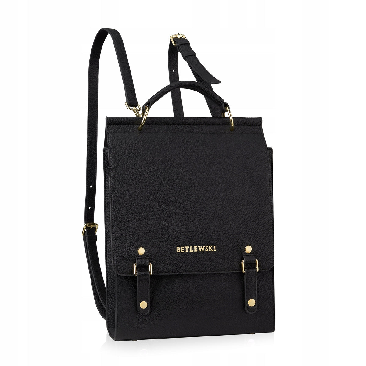Large women's backpack Faux leather REESE Betlewski rectangular totebag eco