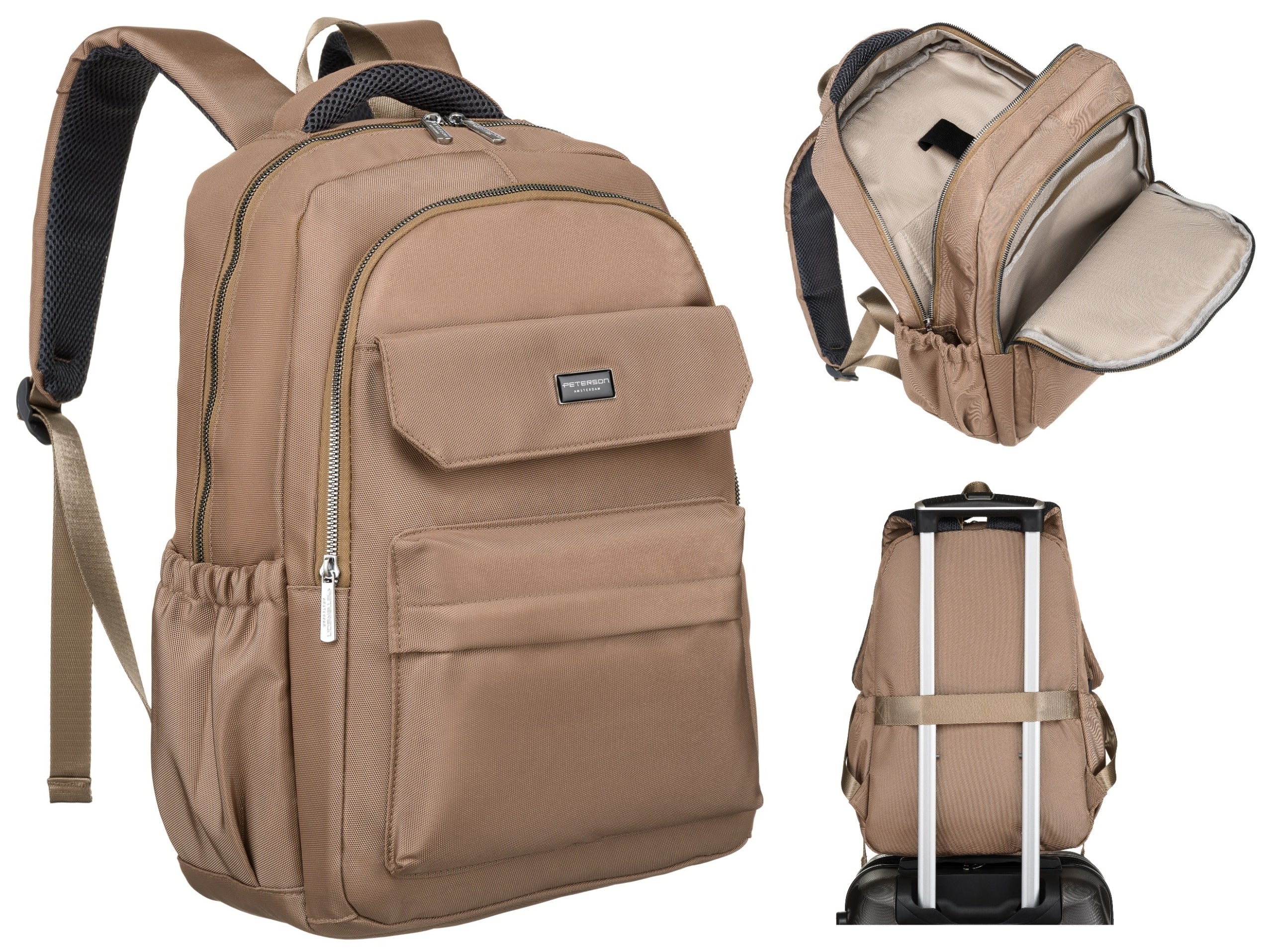 Large women's backpack material lightweight travel urban sports PETERSON