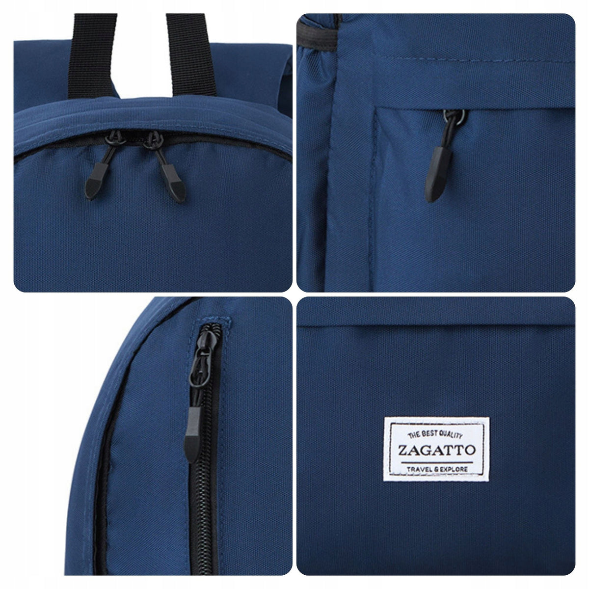 Large women's school backpack roomy with laptop space 16" ZAGATTO Packaging status original