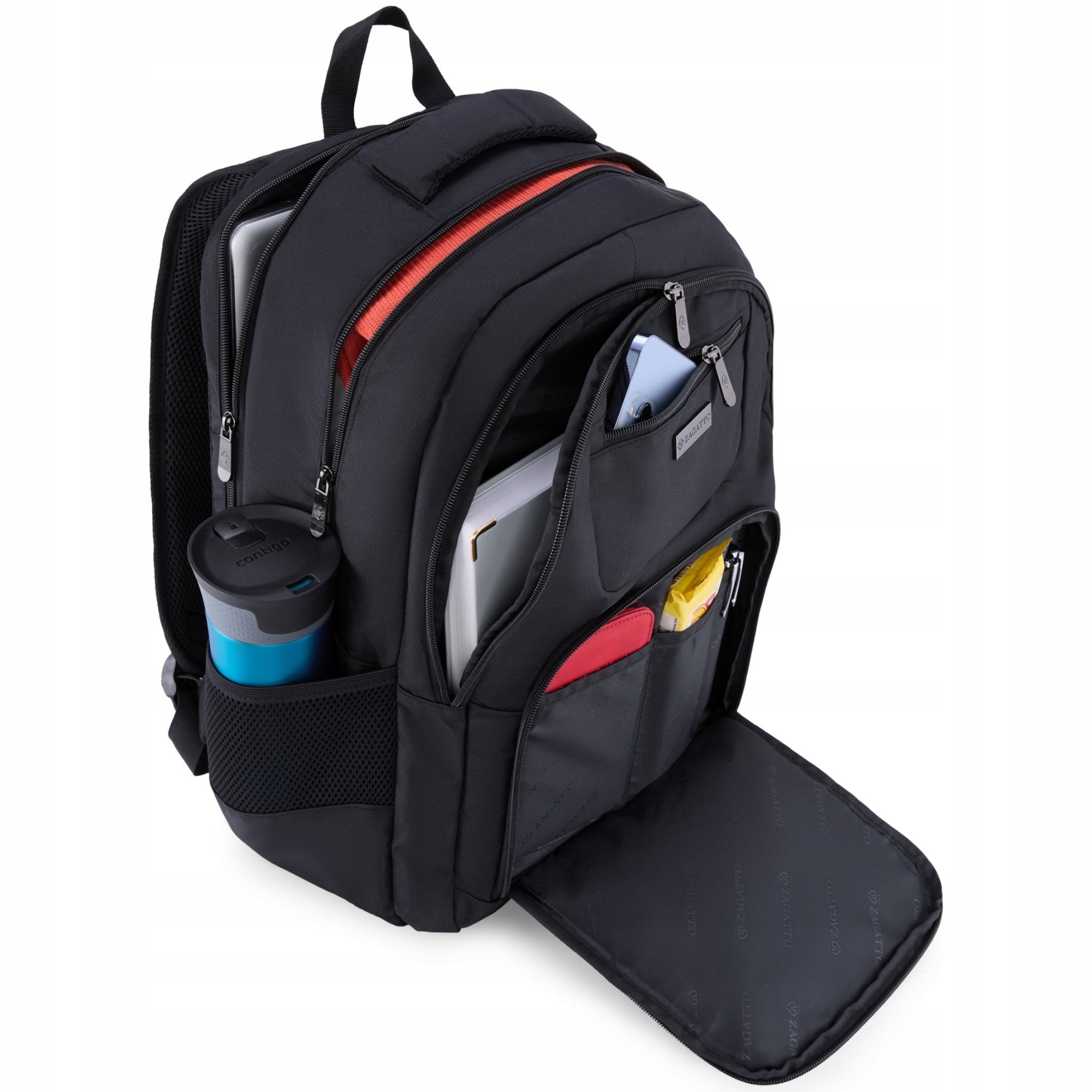 Large women's school backpack roomy with laptop space 17" ZAGATTO Brand Zagatto