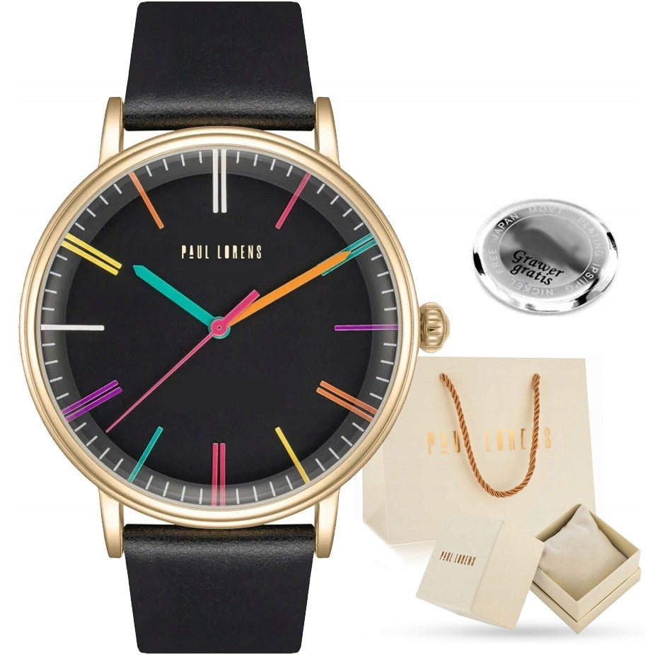 Large women's watch Paul Lorens ALMAR with impressive dial + ENGRAVING