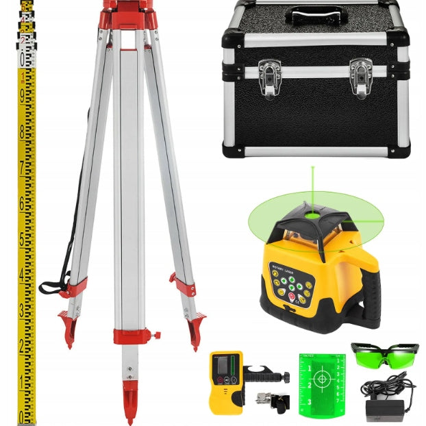 Laser Leveler Rotary Full Set Range 500m Tripod Patch 5m Leveler type rotating