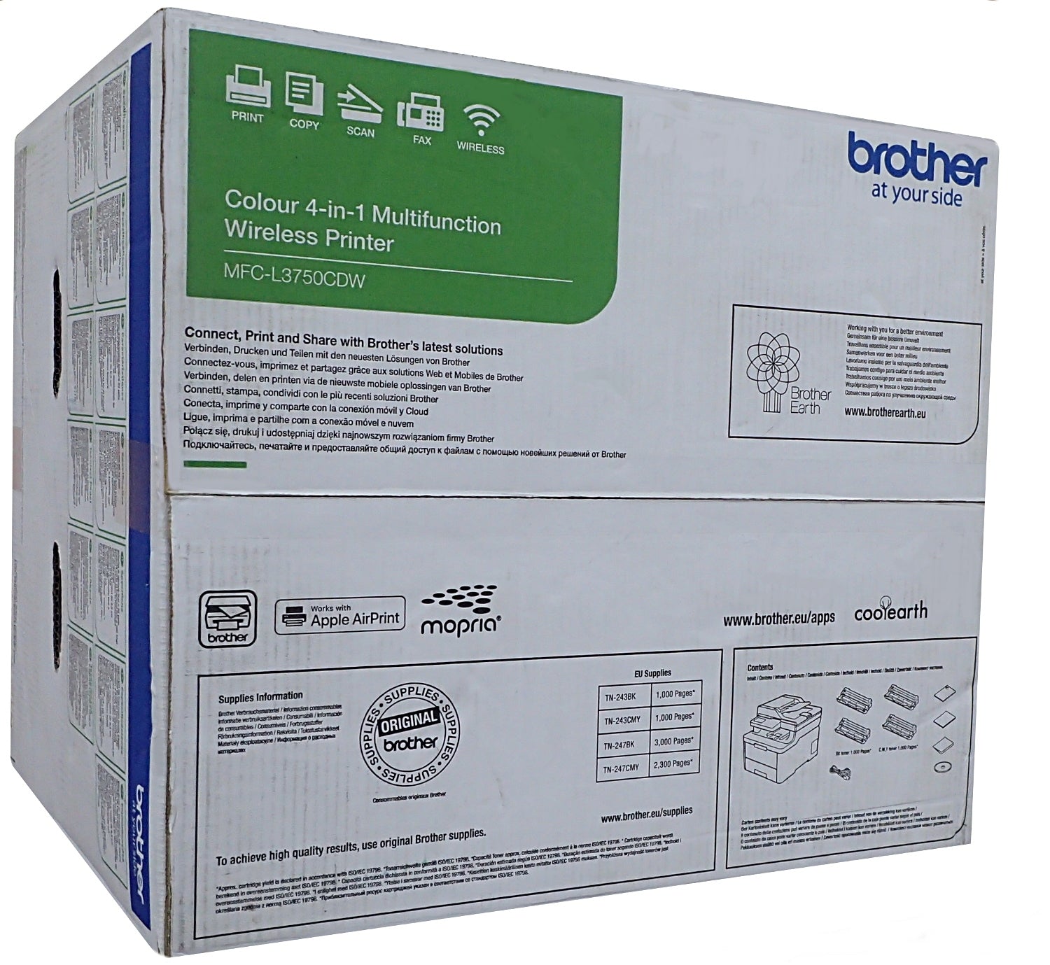 Laser Printer Multifunction Device 4in1 Brother MFC-L3750CDW WiFi EAN (GTIN) 4977766790284