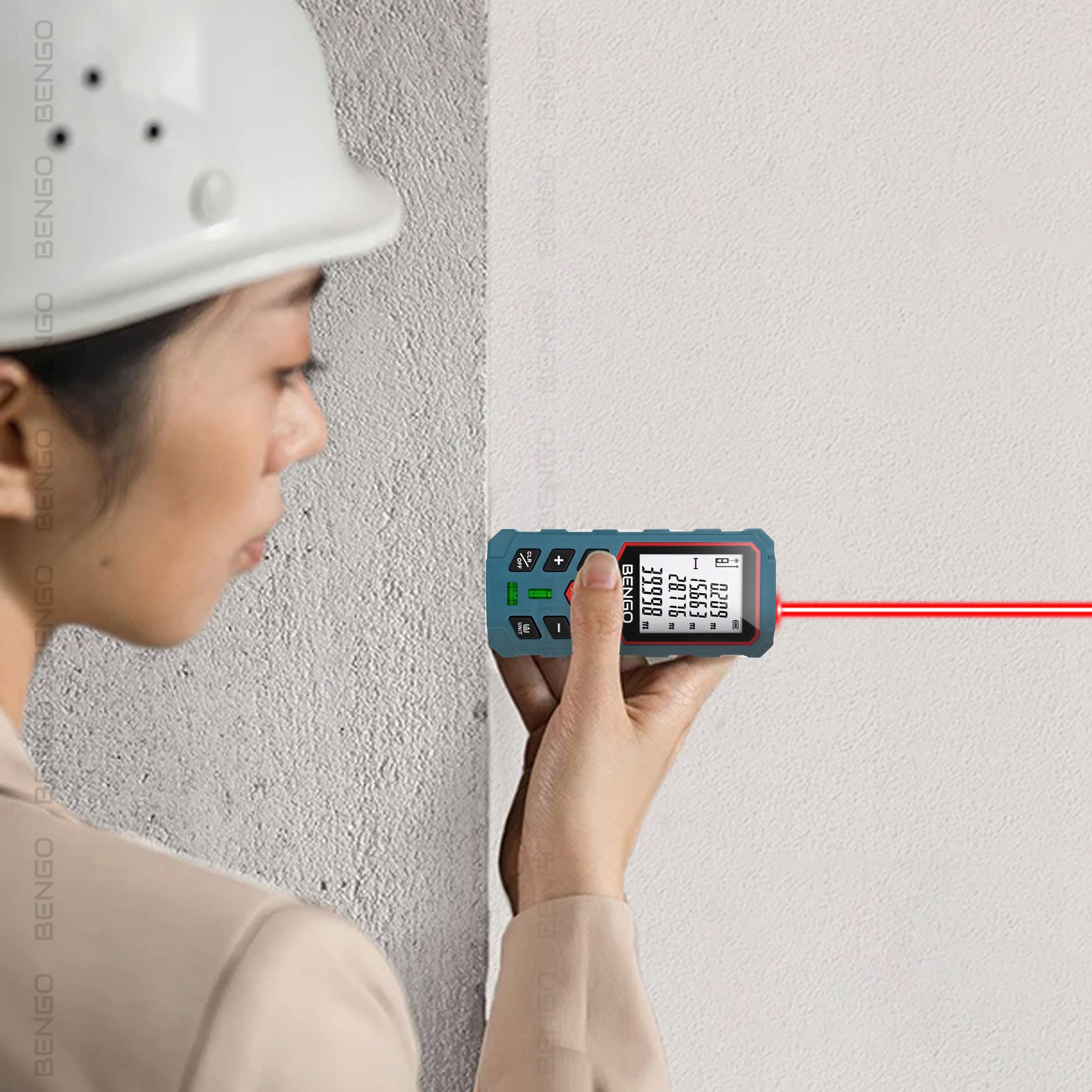 Laser Rangefinder 50m Distance Meter Digital Protractor Level Maximum range 31-60 m