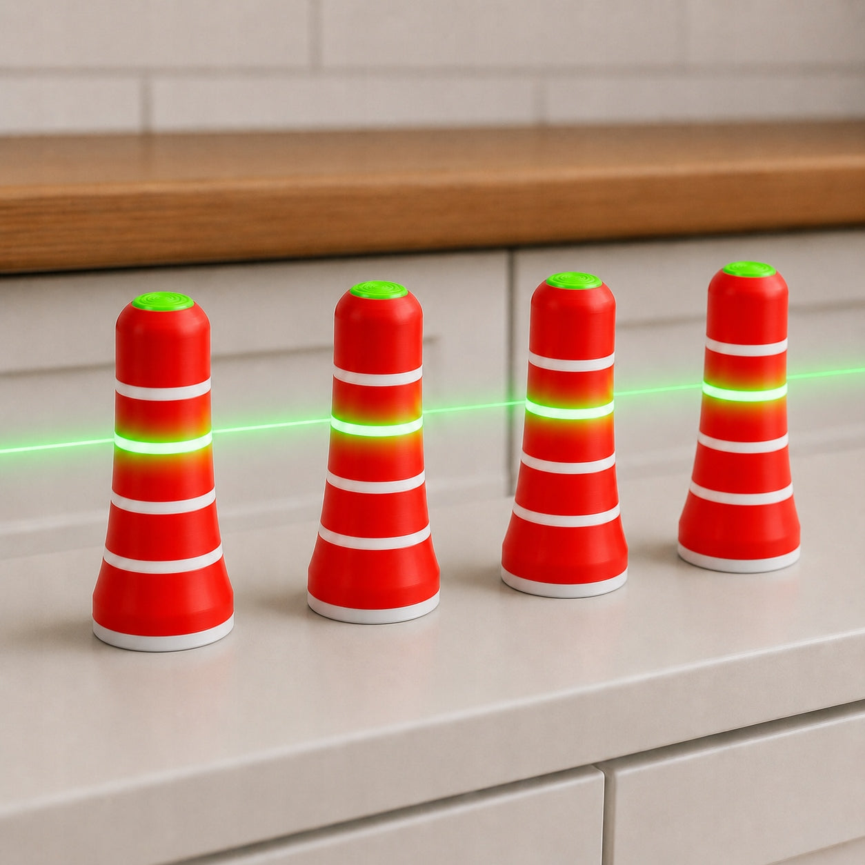 LaserPin pawns markers for laser leveling furniture cabinets 8 pcs BOX EAN (GTIN) 5905049190932