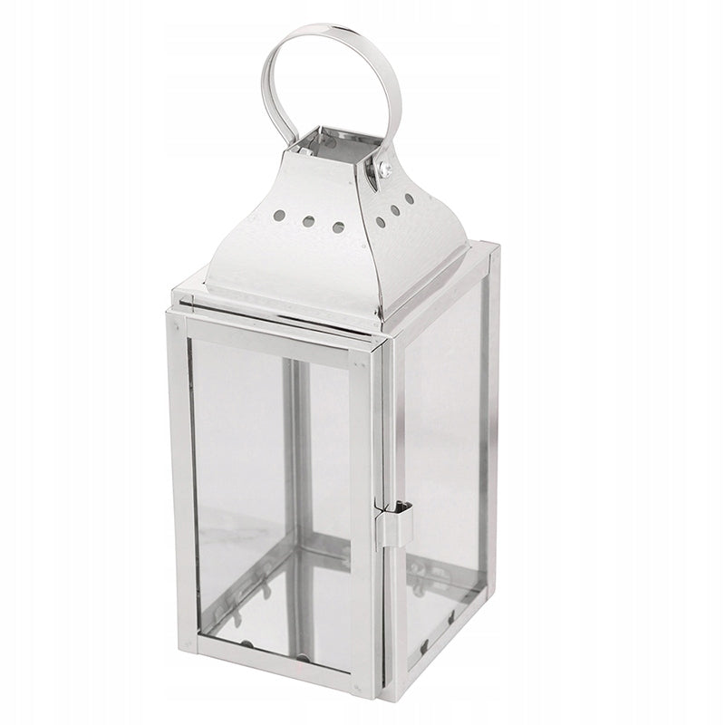 METALLLAMPE 9X9X20 CM SILBER 