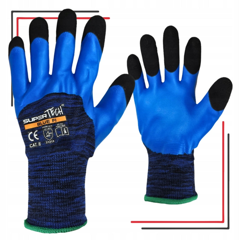 Latex Coated Protective Gloves 24h-BHP r.7 Medical device no