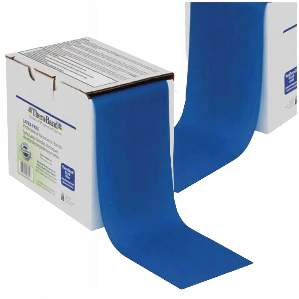 Latex Free Rubber Exercise Tape Thera Band 0,5m Blue Strong Resistance