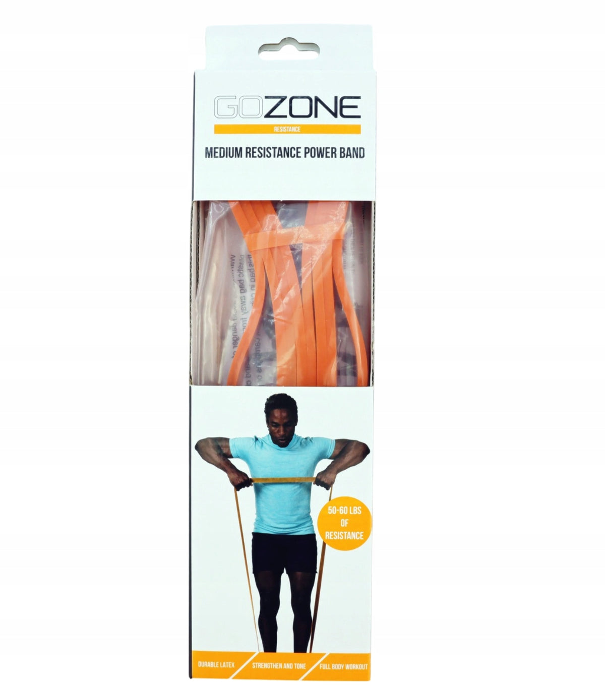 Latex Resistance Rubber Long Tape Training Sport Power Band GoZone FITNESS