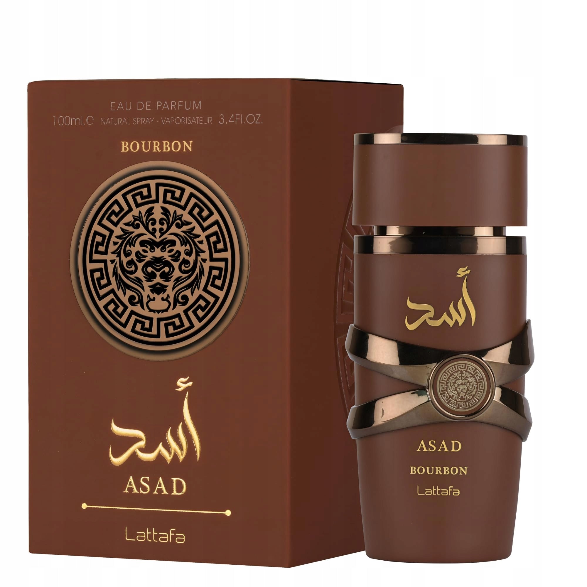 Lattafa Asad Bourbon Eau de Parfum for men Arabic 100 ml Manufacturer code 6290362340362