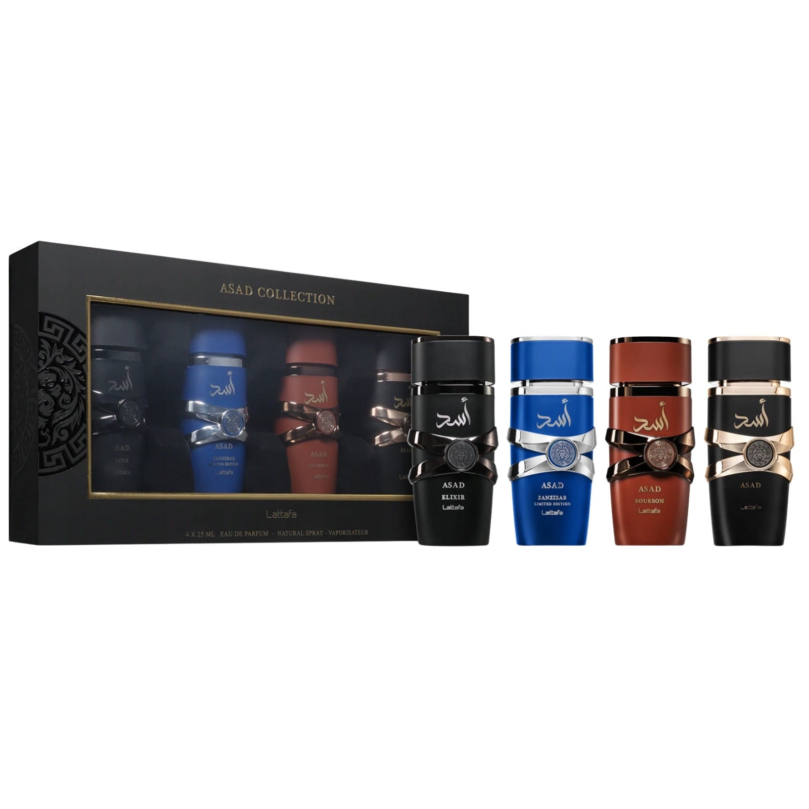 Lattafa Asad Collection EDP set of 4 perfumed waters 4x25 ml