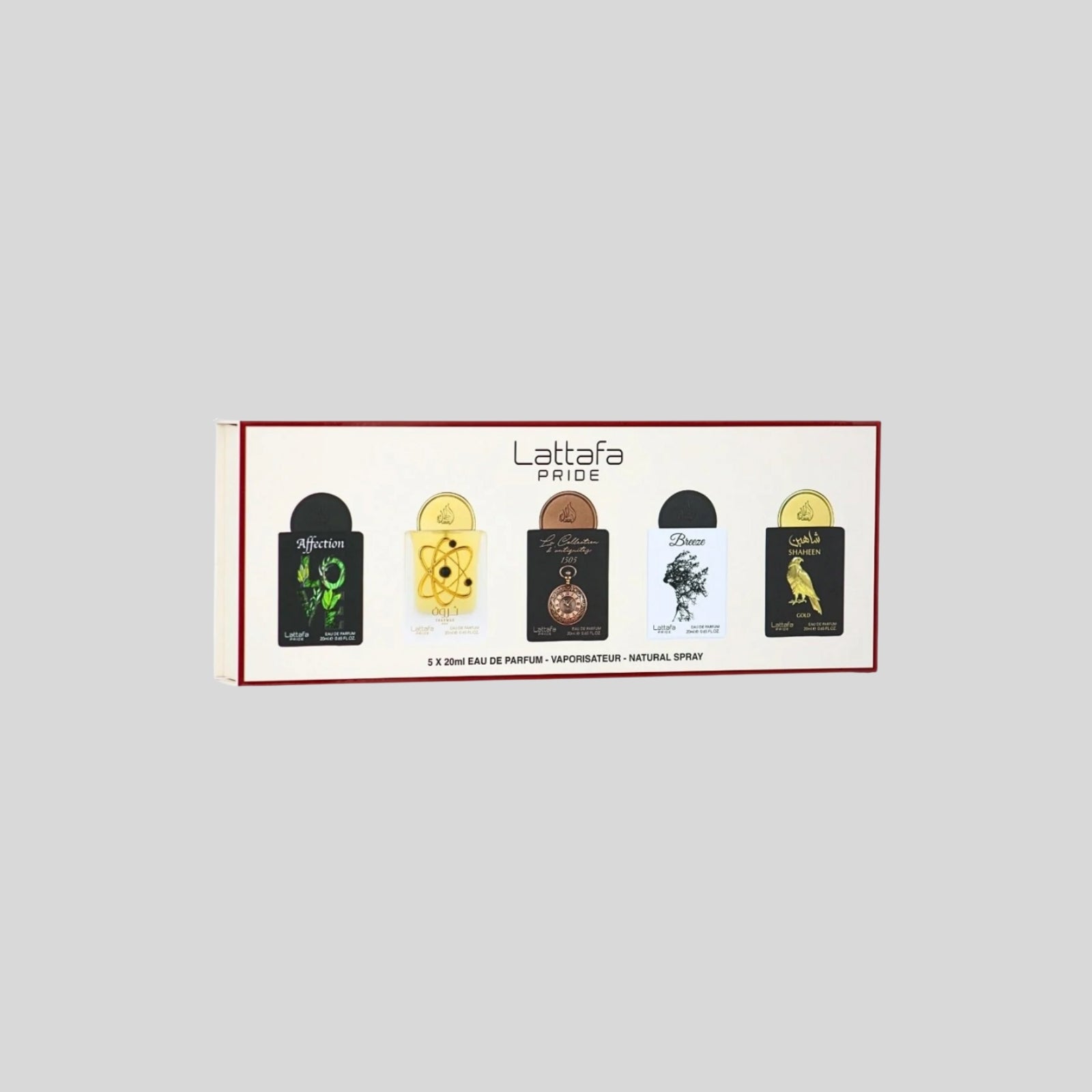 Lattafa Giftset Collection No.03 EDP unisex Eau de Parfum 5x20 ml Packaging status original