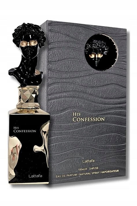 Lattafa His Confession Eau de Parfum for men perfume EDP 100 ml Manufacturer code 6290360599113