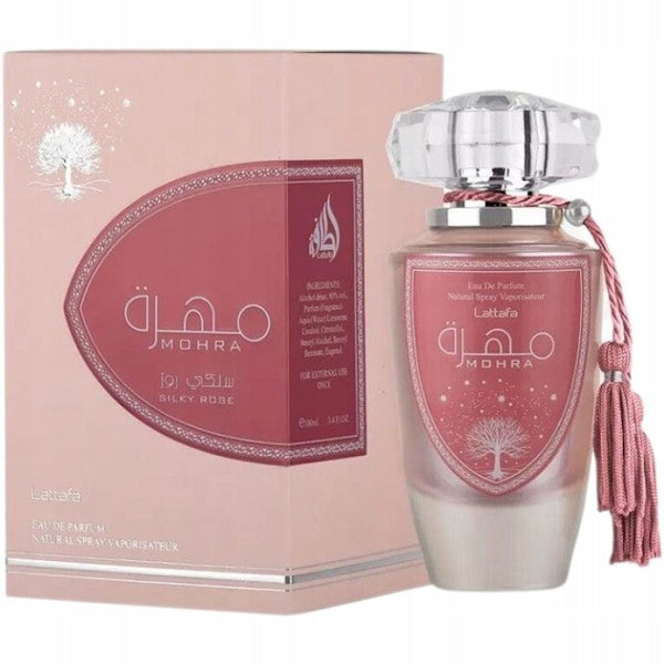 Lattafa Mohra Silky Rose Musk Perfumed Water for Women EDP 100ml