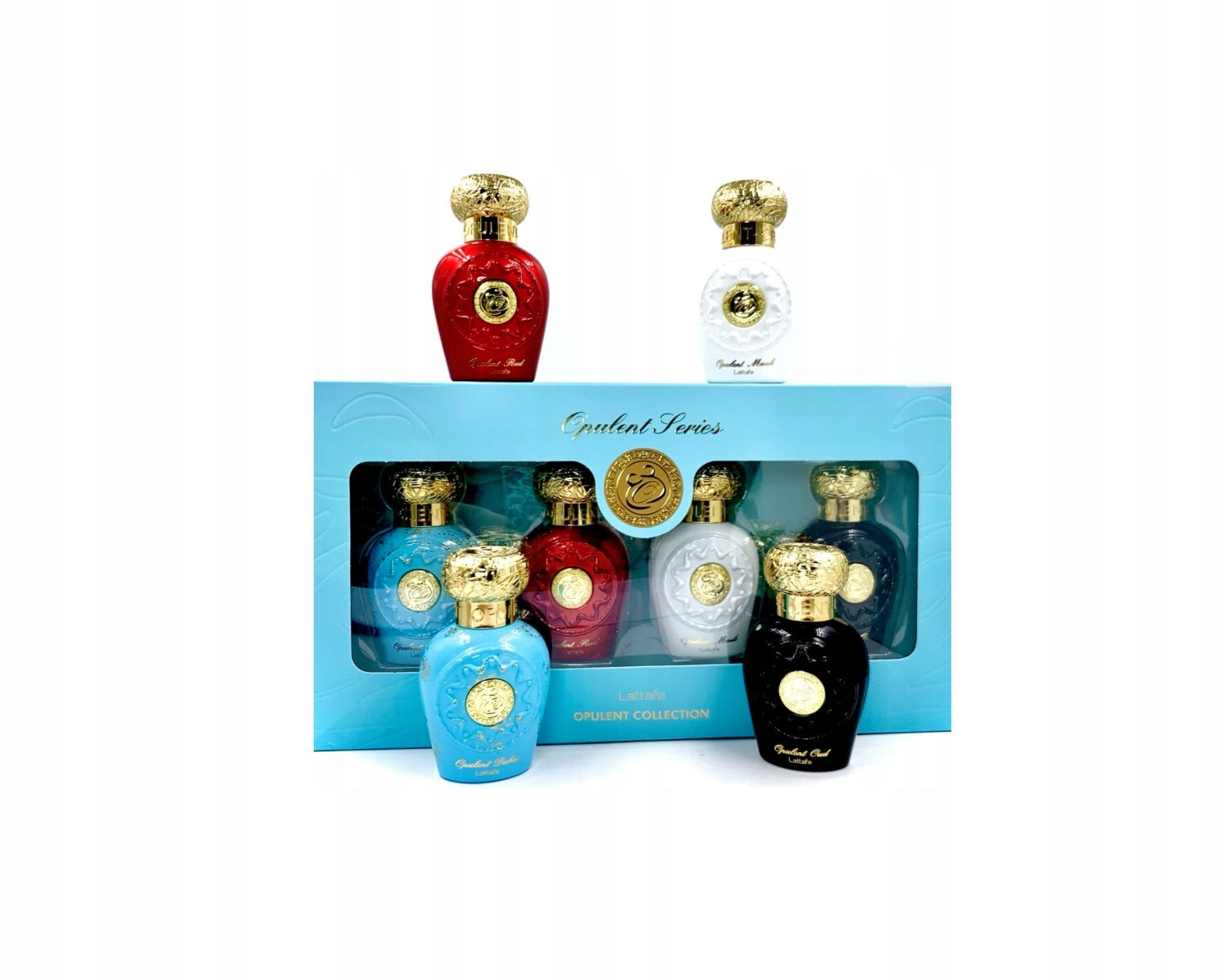 Lattafa Opulent Collection Perfume Set EDP Unisex Arabic 4x25ml Set components perfume