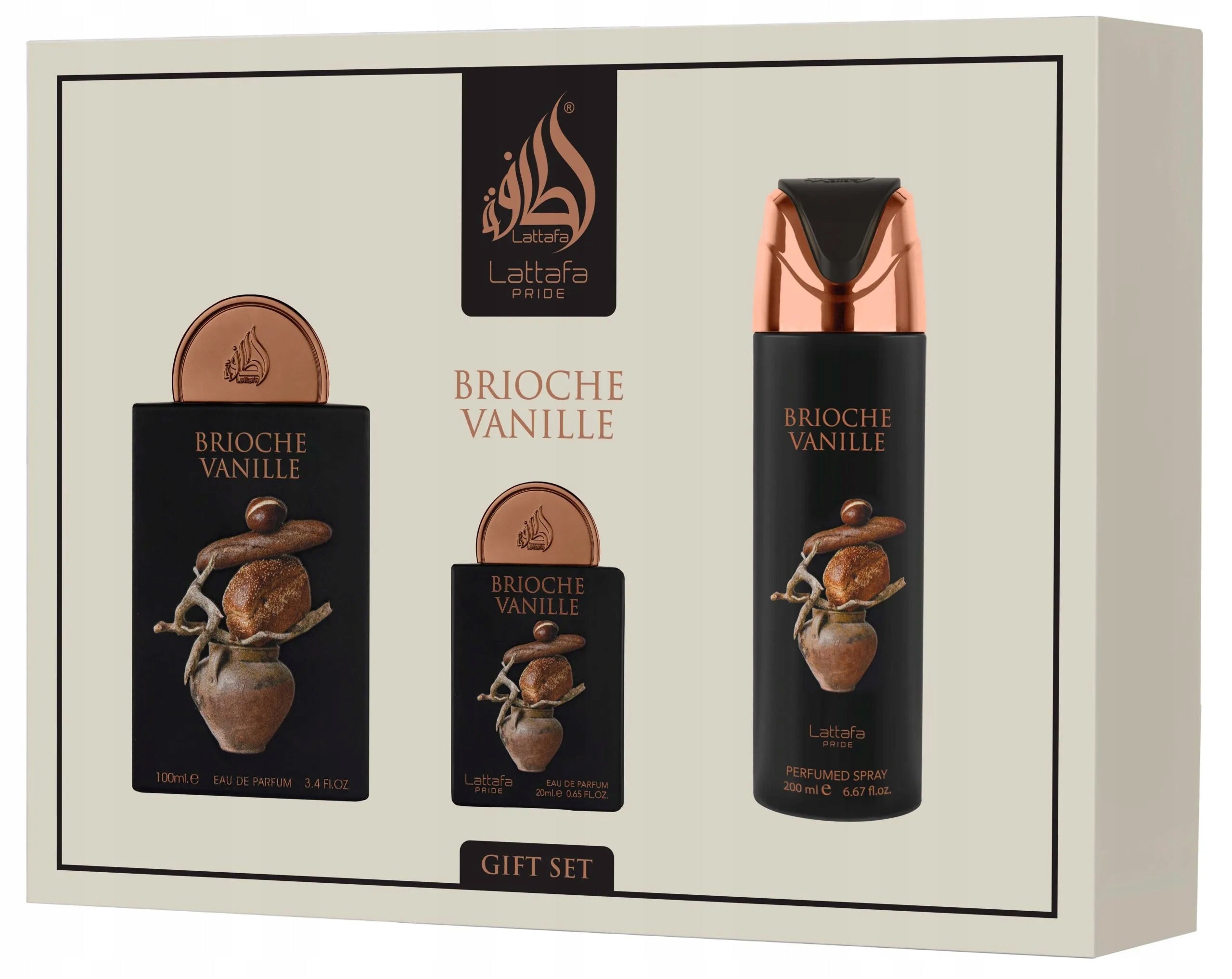 Lattafa Pride Brioche Vanille EDP 100 ml + EDP 20 ml + DEO VAPO 200 ml
