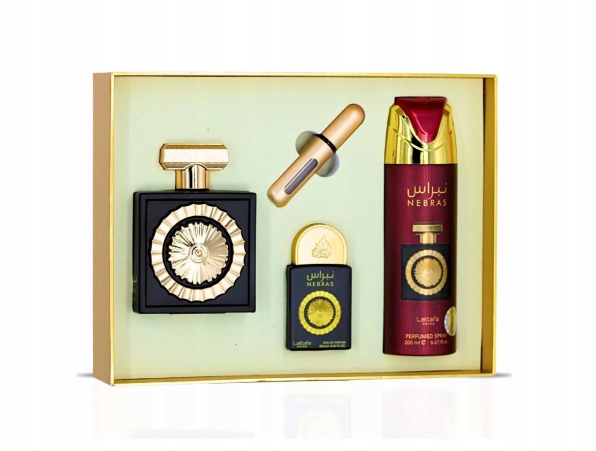 Lattafa Pride Nebras EDP 100 ml + EDP 20 ml + DEO VAPO 200 ml Packaging status original