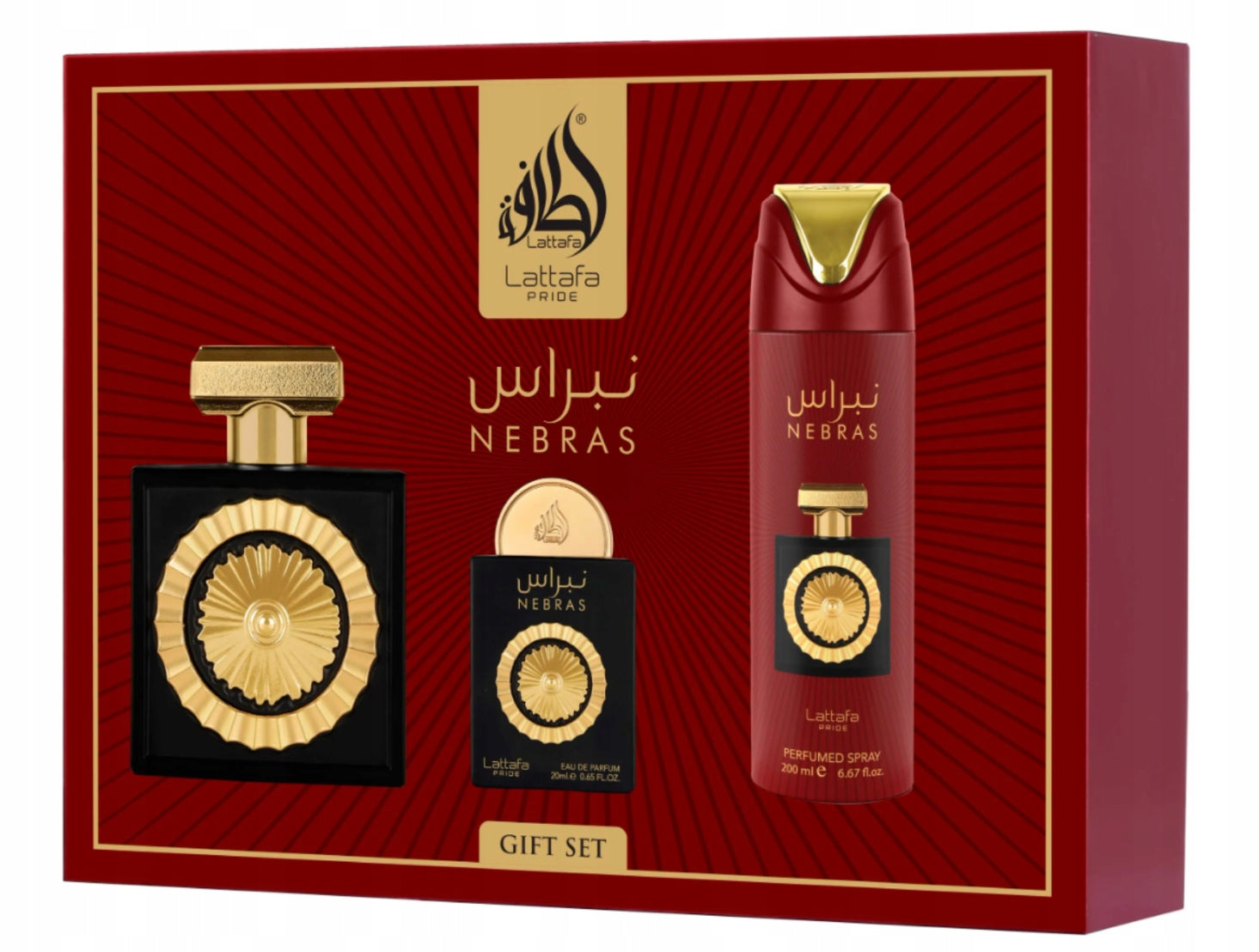 Lattafa Pride Nebras EDP 100 ml + EDP 20 ml + DEO VAPO 200 ml