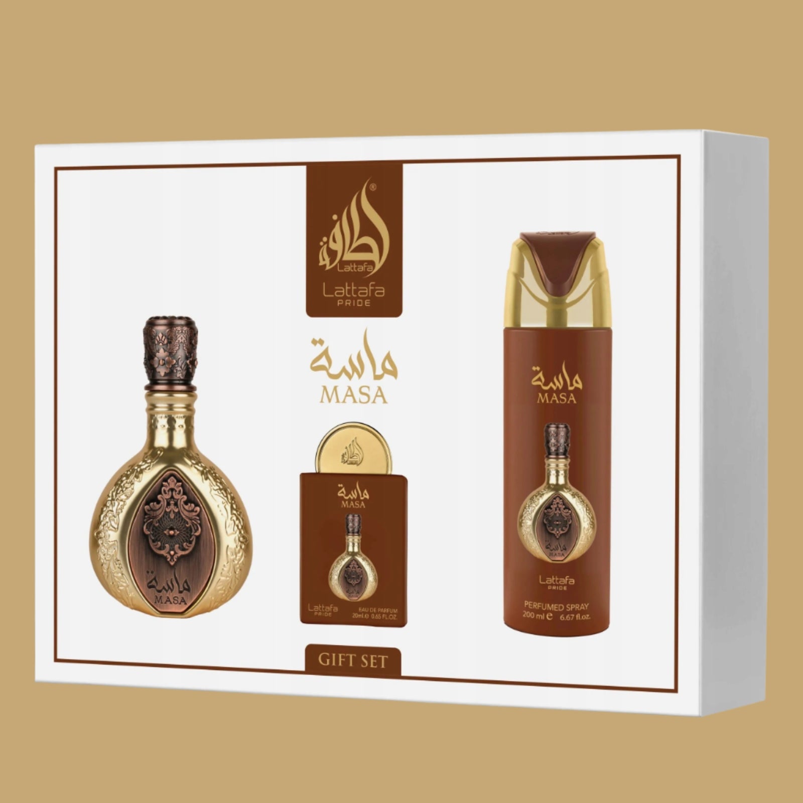 Lattafa Pride Weight set EDP 100 ml + EDP 20ml + deodorant 200ml perfume Packaging status original