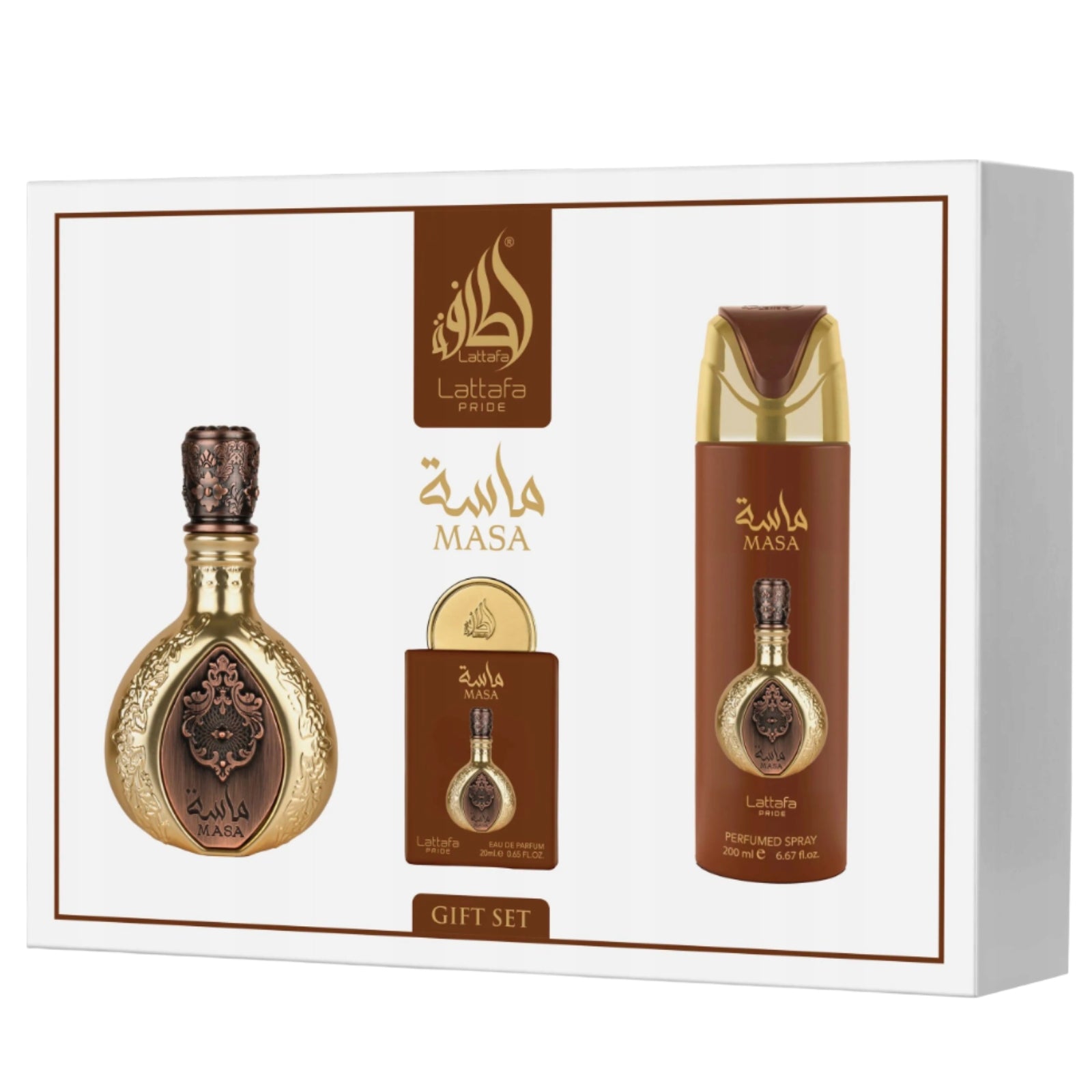 Lattafa Pride Weight set EDP 100 ml + EDP 20ml + deodorant 200ml perfume