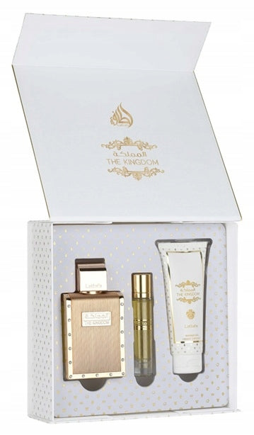 Lattafa The Kingdom Men 100+12ml EDP + 100ml Shower Gel Men's Set