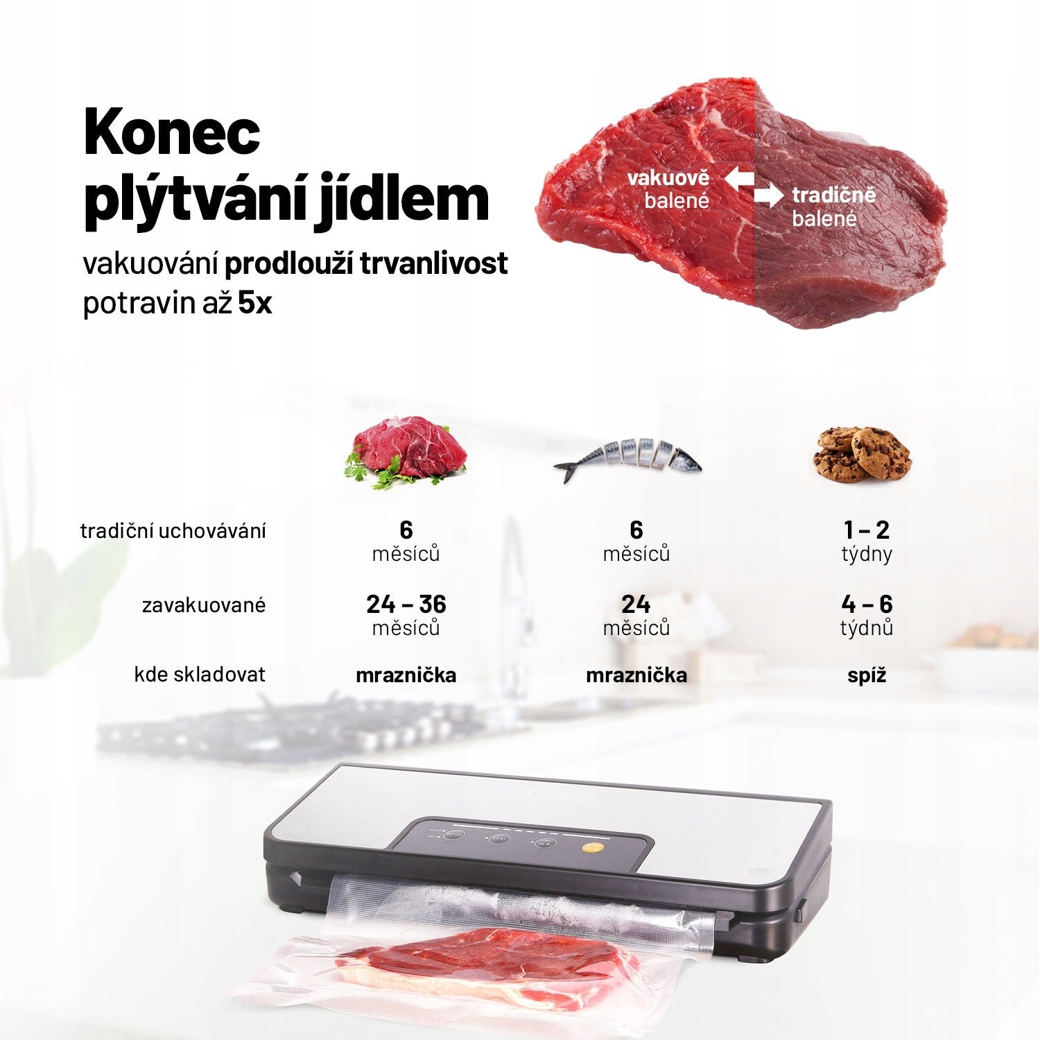 Lauben Vacuum Sealer 60SB (LBNVS60SB) Brand Lauben
