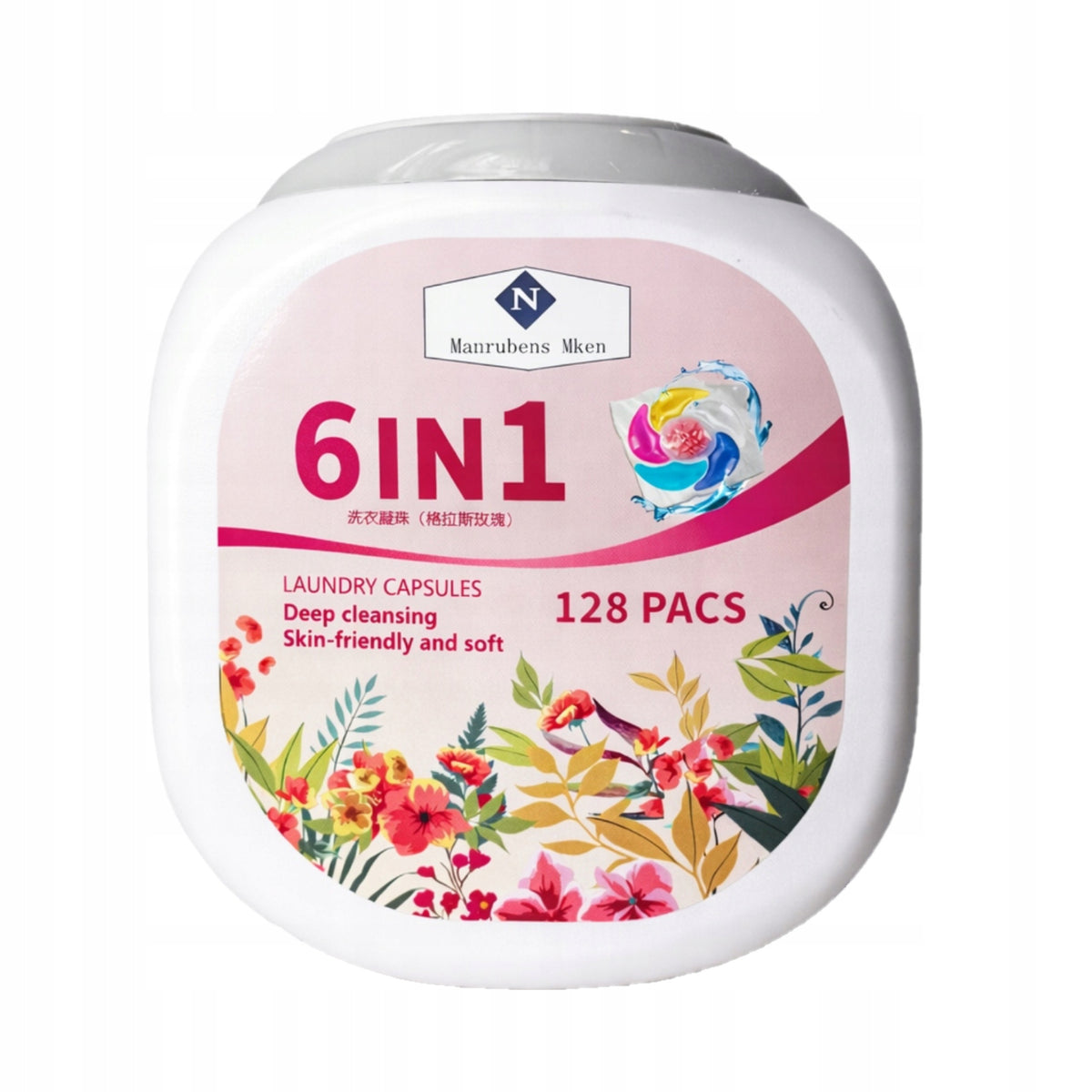 Laundry Capsules 128 pcs 6in1 Laundry Capsules