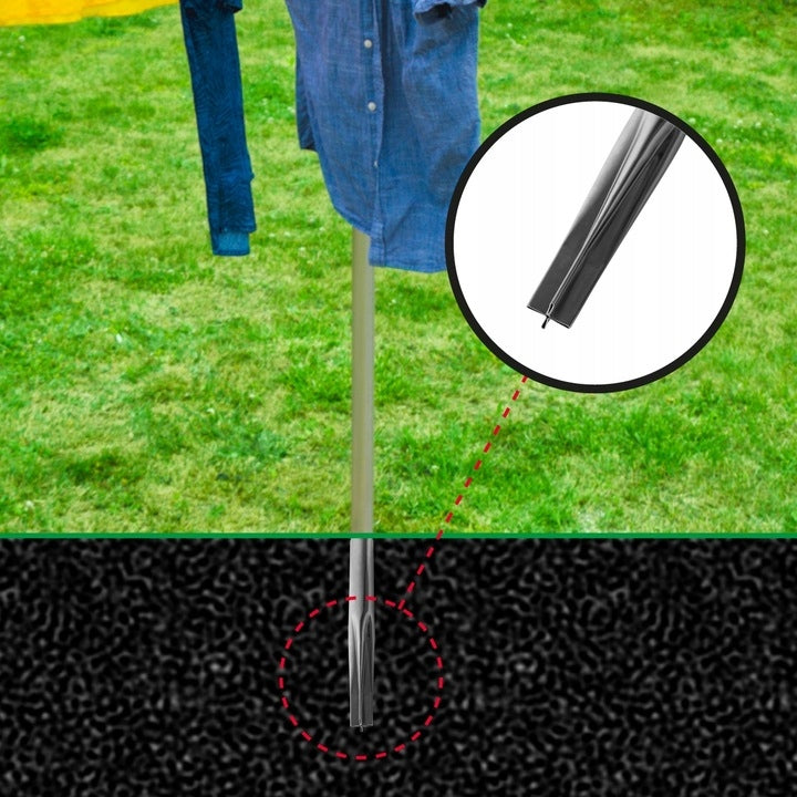 Laundry Dryer + Cover XXL 50m 180cm Decent Large Adjustable Total height 190 cm