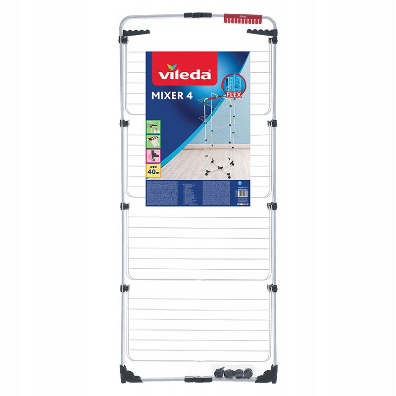 Laundry Dryer Vileda Mixer 4 Standing Tower 4 Level Large Strong Brand Vileda