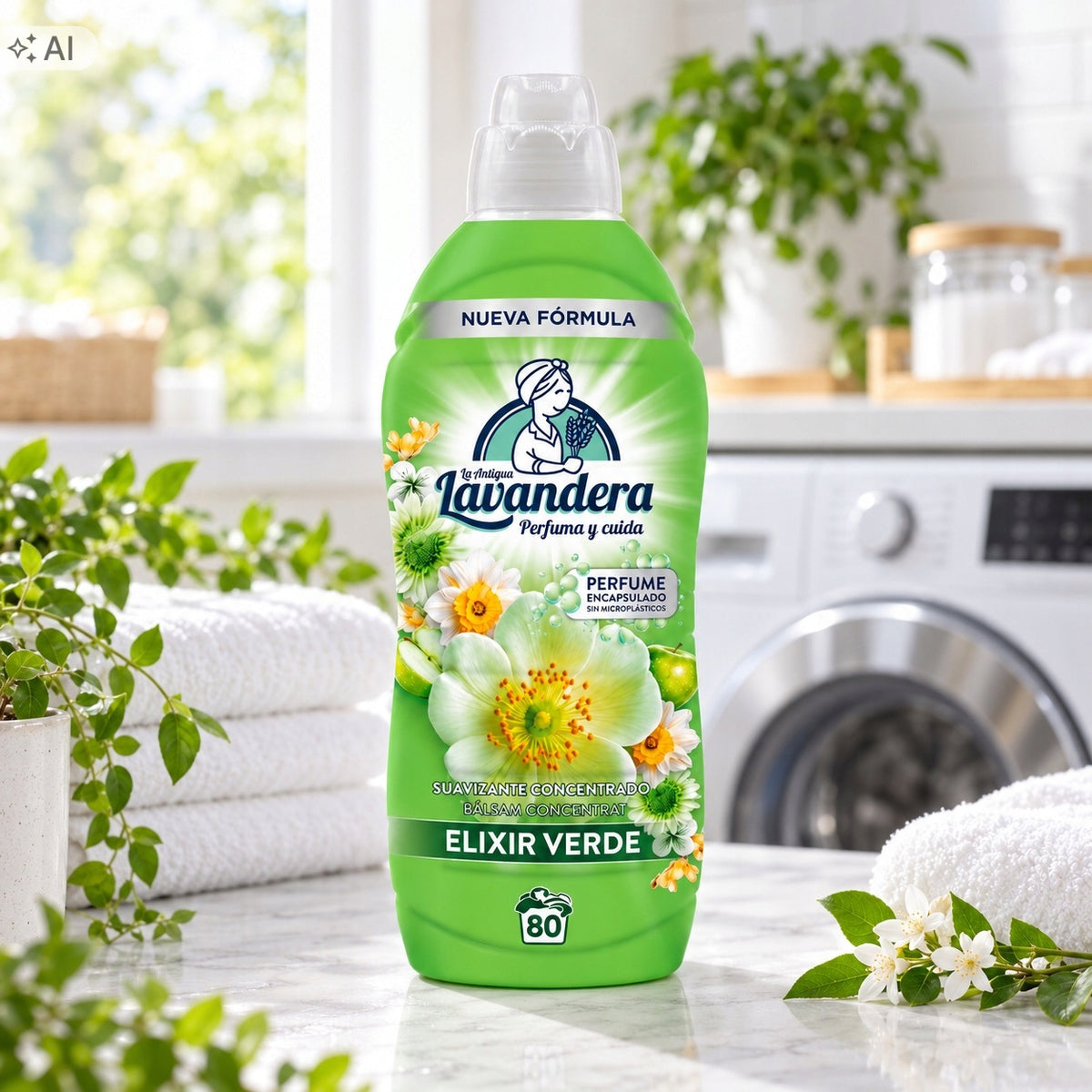 Lavandera Elixir Verde Softener Universal Concentrate 1.76 L Packaging status original