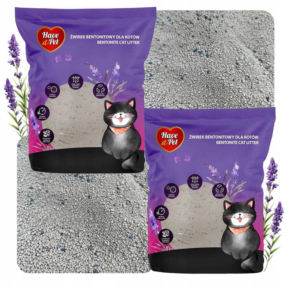 Lavender Bentonite Litter Have a Pet 2x5l
