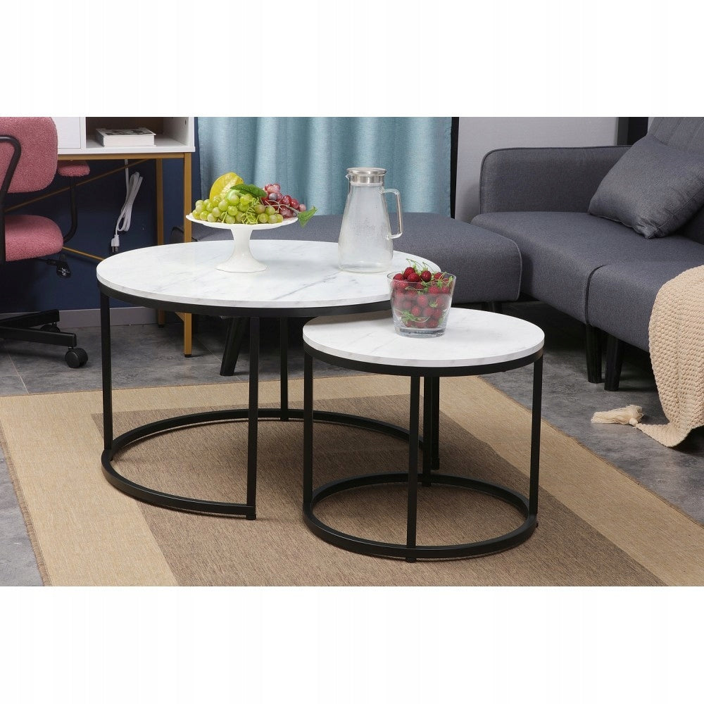 2er-Set Couchtische Signal Dion, braun/schwarz 