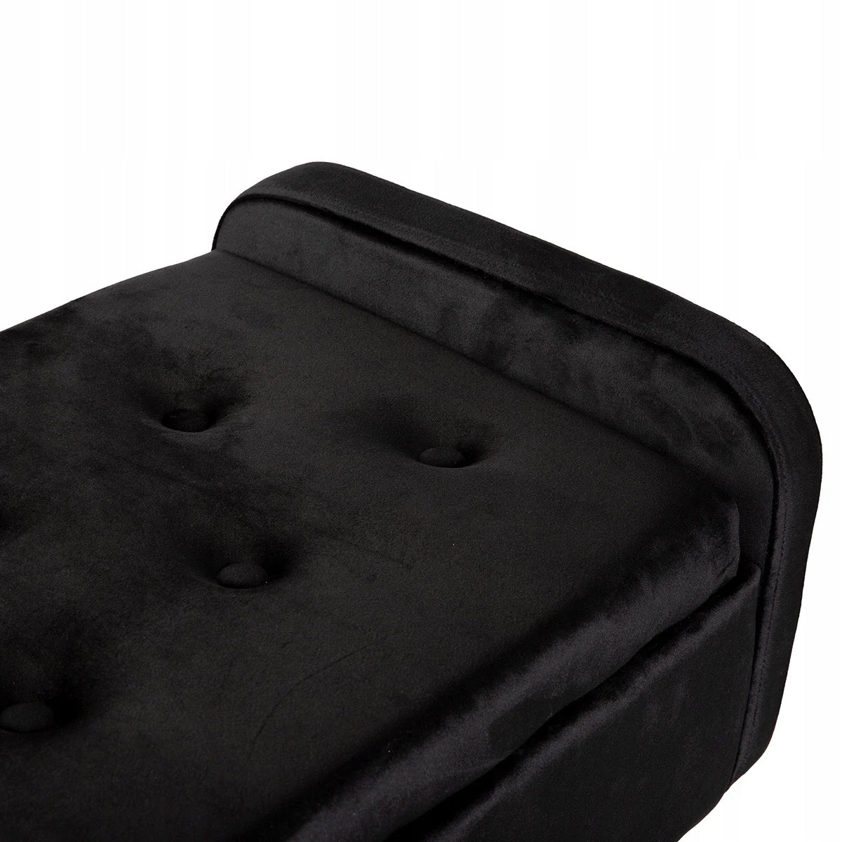 Aksominis suolas VENLO juodas 96x39x45 cm