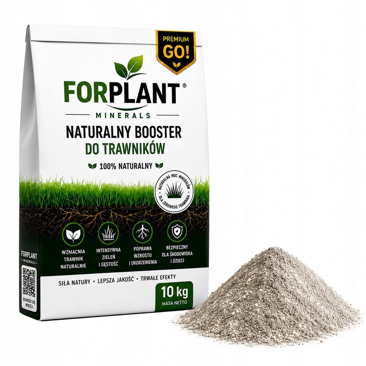 Lawn Fertilizer 10kg FORPLANT - Natural BOOSTER Powerful Premium Activator Packaging status original