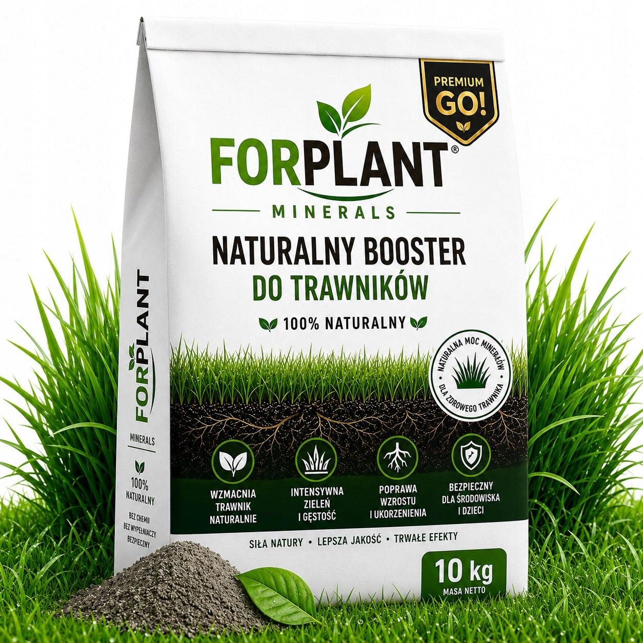 Lawn Fertilizer 10kg FORPLANT - Natural BOOSTER Powerful Premium Activator