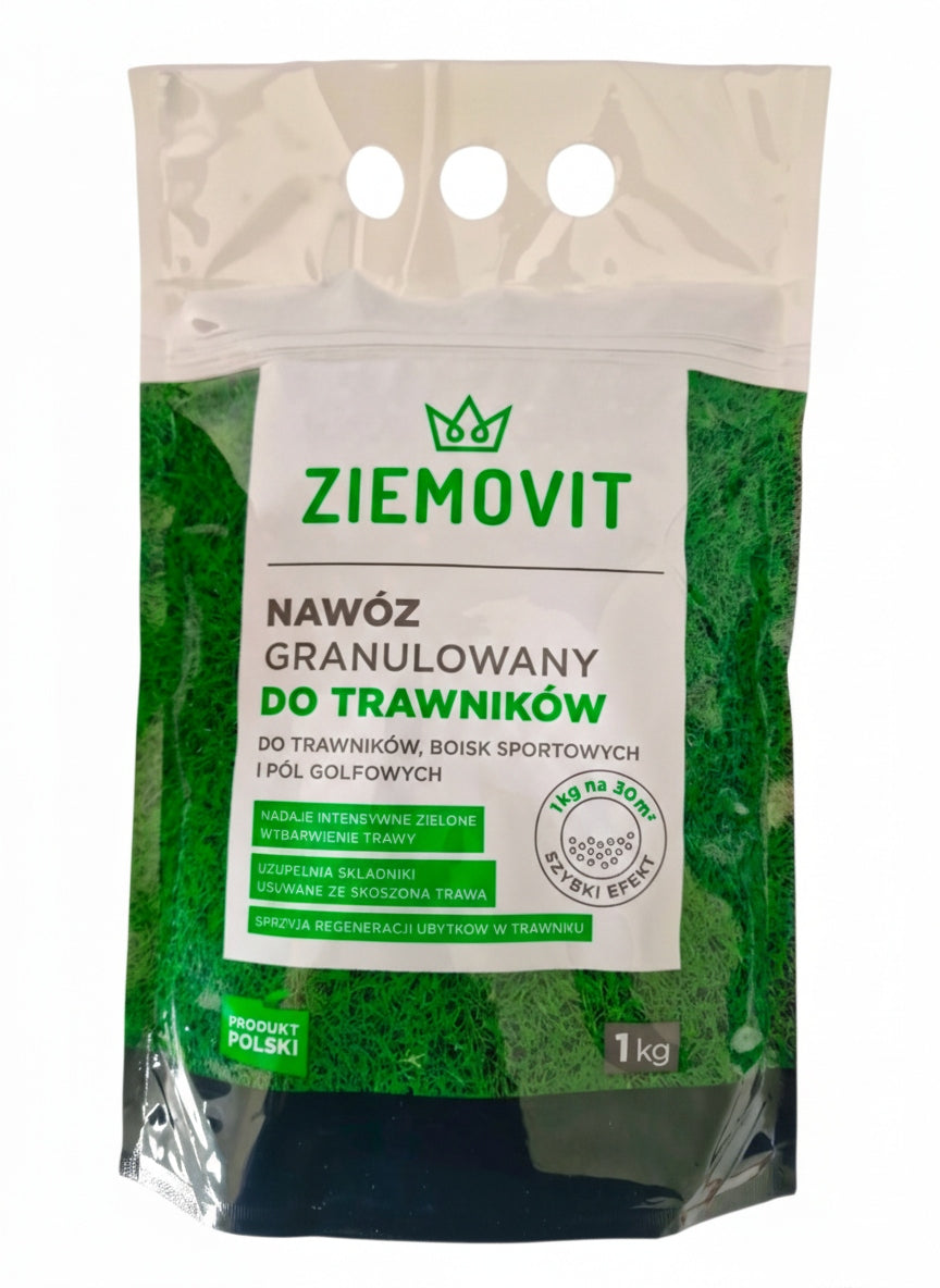 Lawn Fertilizer 2kg (2x1kg) Granulated ZIEMOVIT FREEBIE Biostarter Packaging status original