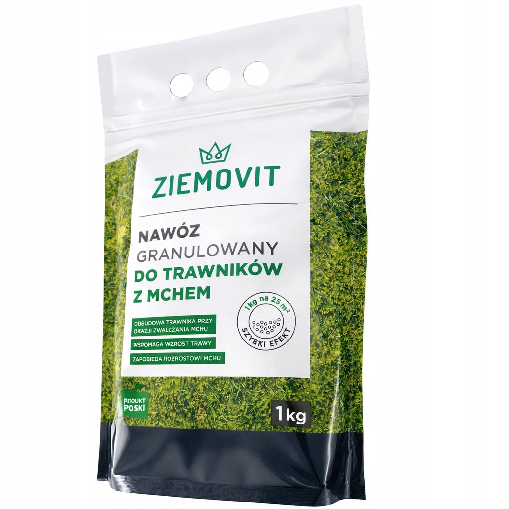 Lawn Fertilizer with Moss Granules 1kg ZIEMOVIT