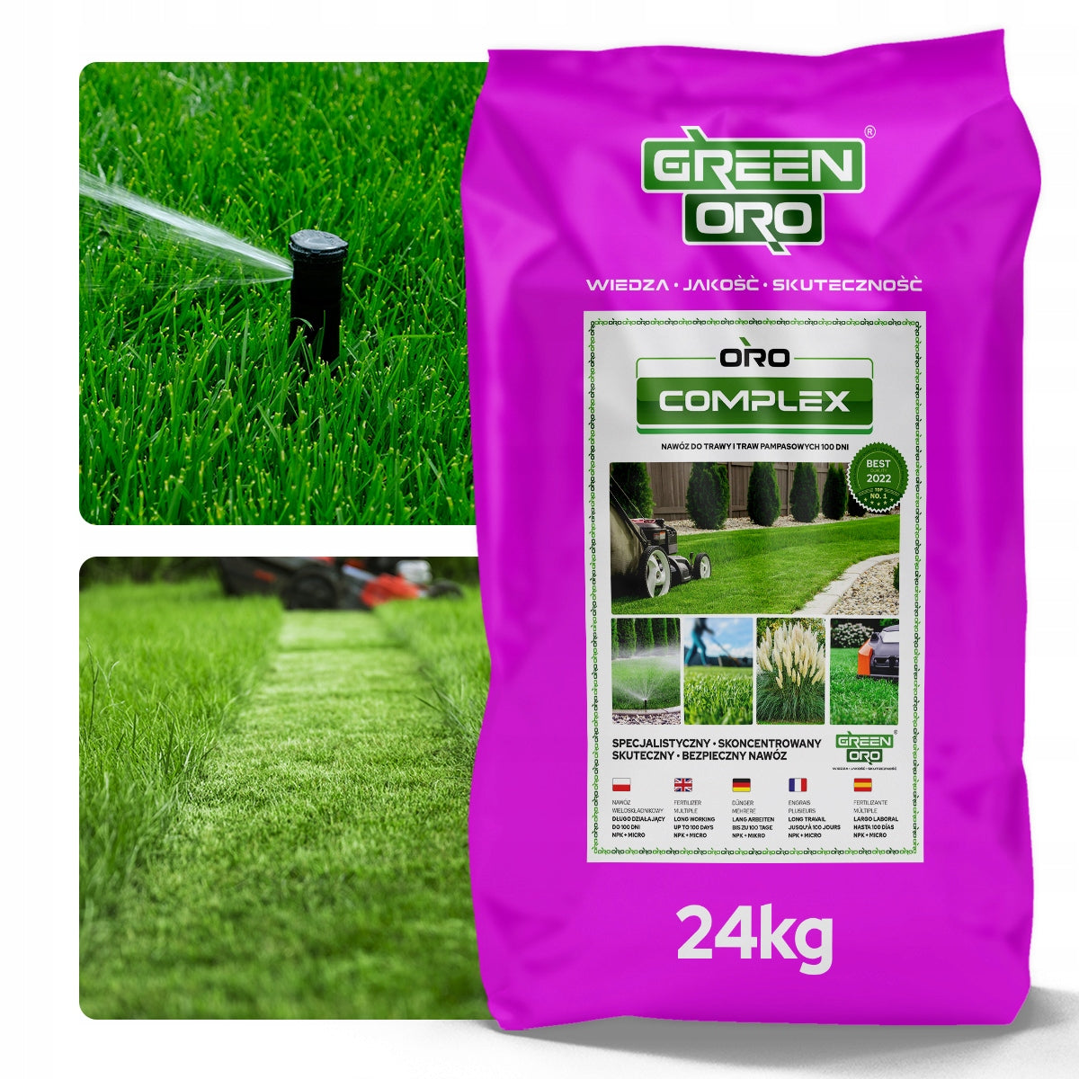 Lawn Grass Fertilizer Thickening Regenerating Summer ORO COMPLEX 24kg