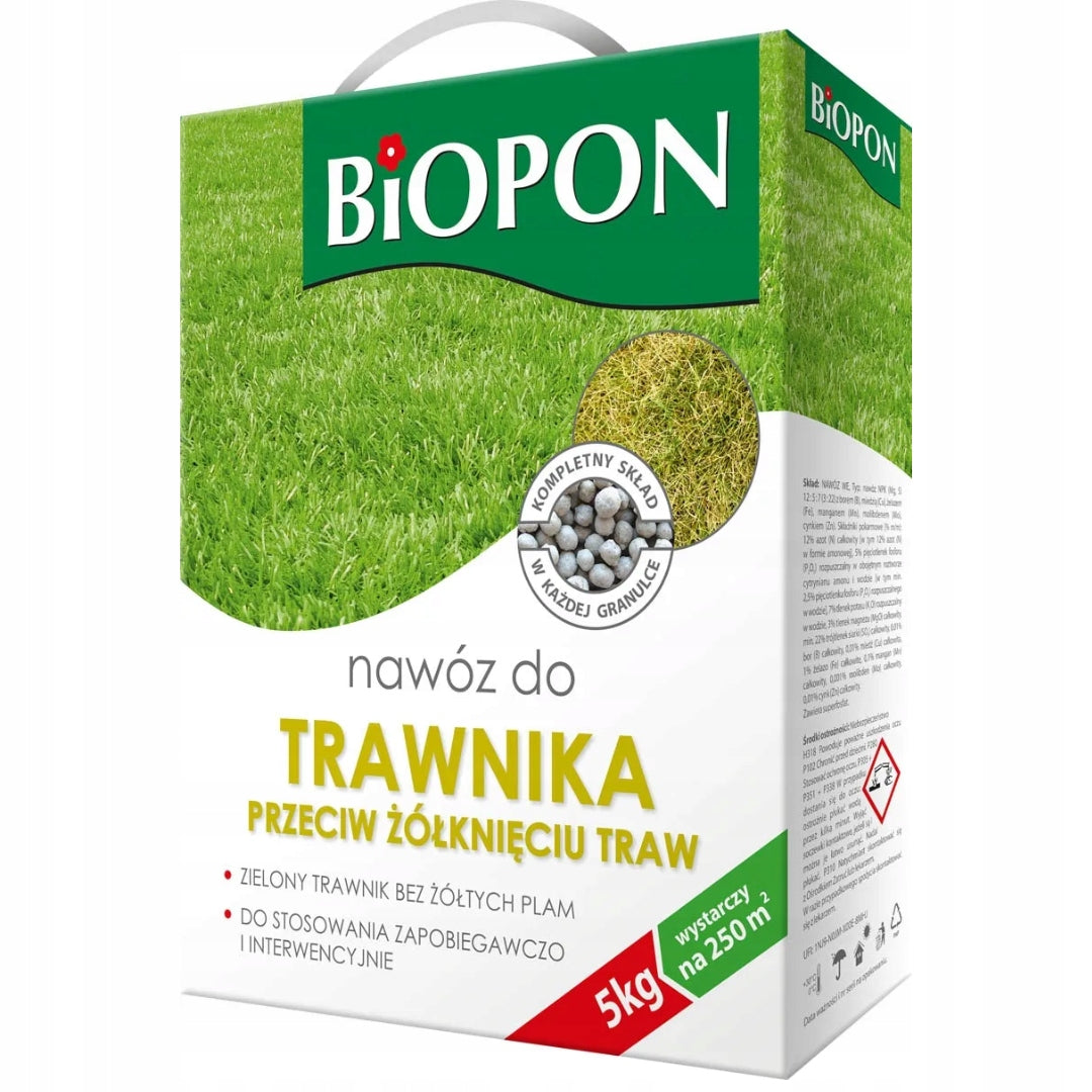 Lawn fertilizer to prevent yellowing of grasses 5kg