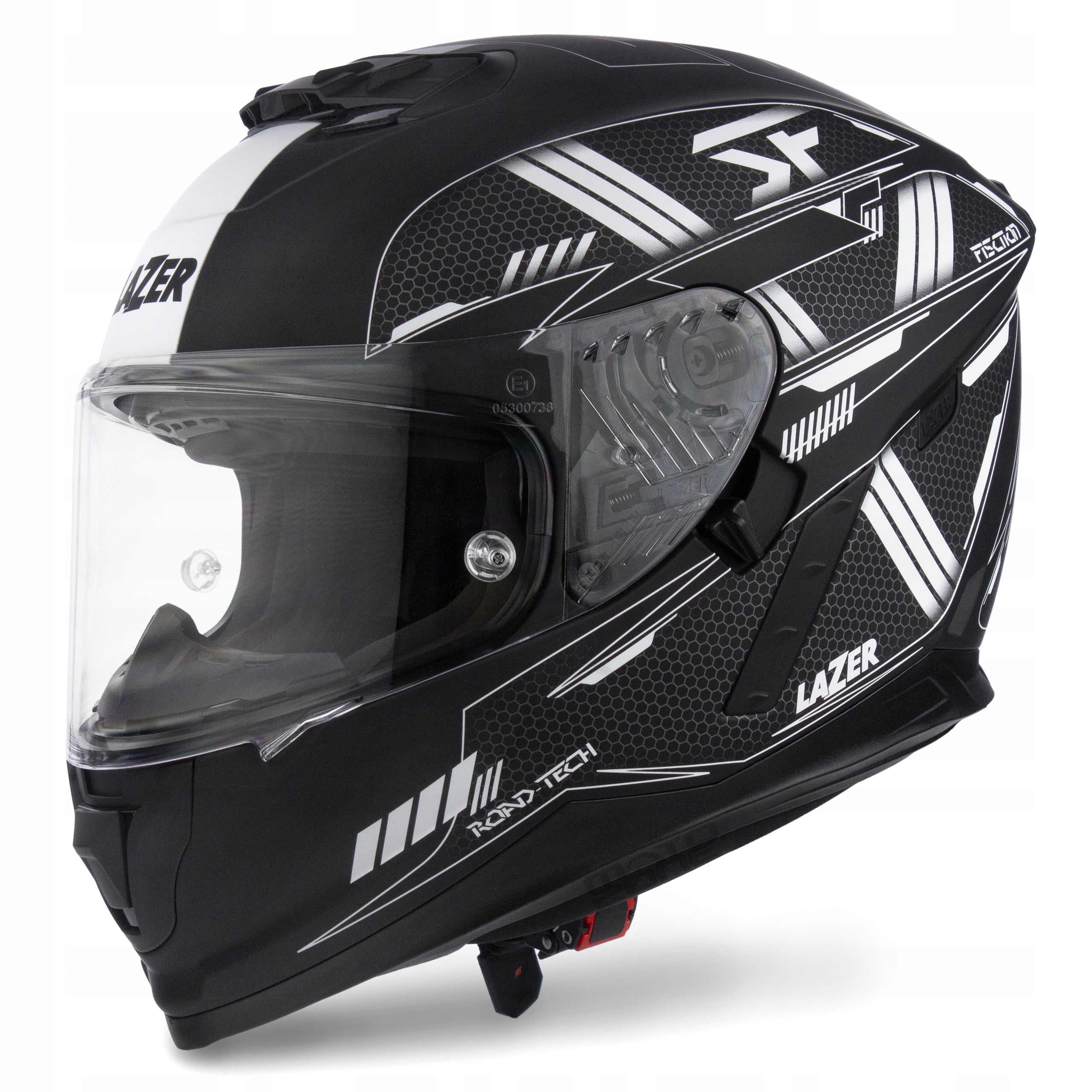 Lazer Rafale Evo Roadtech full-face motorcycle helmet black white M Manufacturer's catalog number MLE105320100M