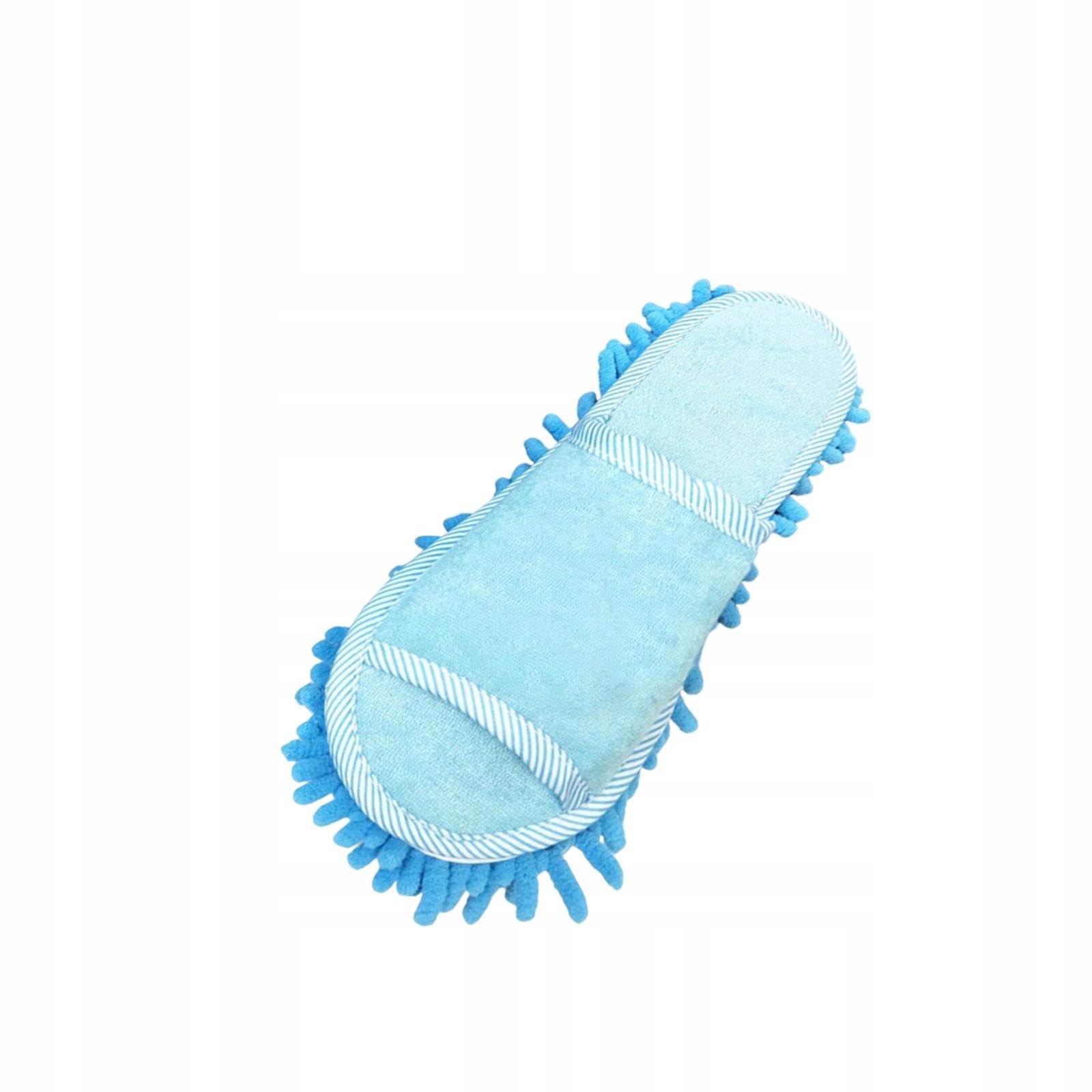 Lazy Mop Slippers Cleaning Shoes Soft Microfiber Comfortable Mopping Blue