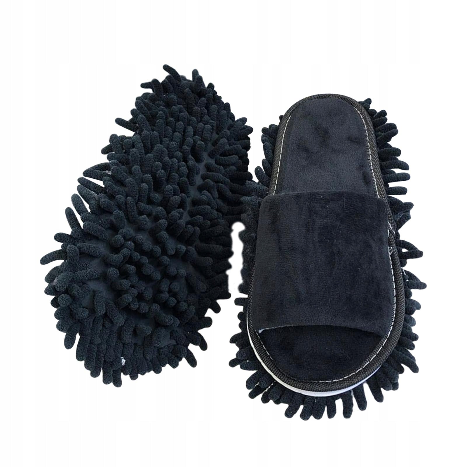 Lazy Mop Slippers Washable Portable Household Unisex Cleaner Black