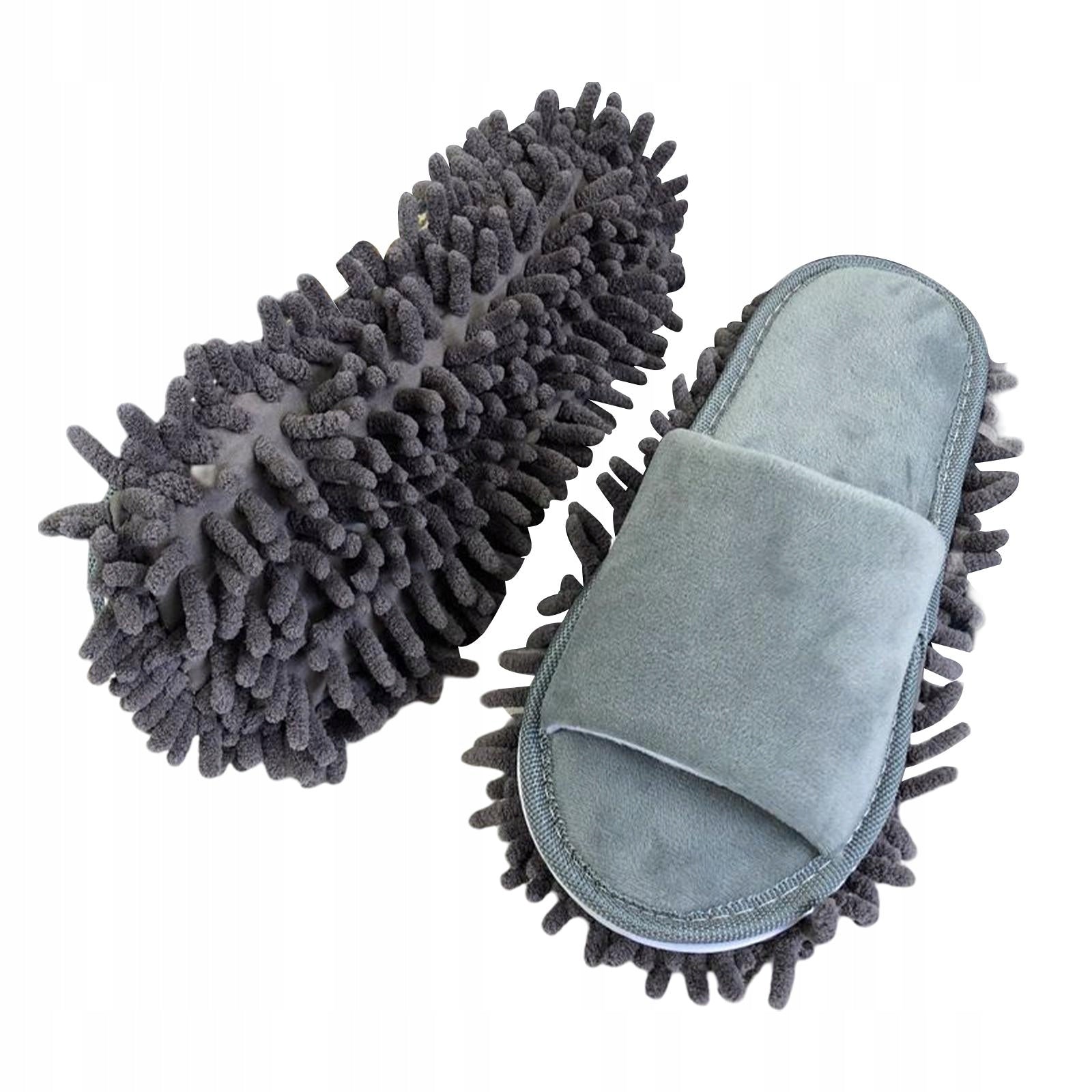 Lazy Mop Slippers Washable Portable Household Unisex Cleaner Gray