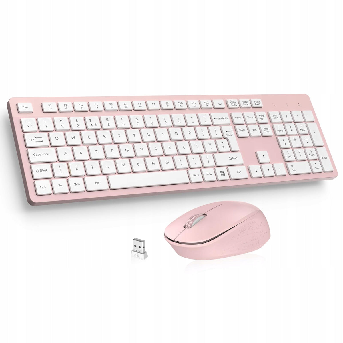LeadsaiL Wireless Keyboard and Mouse Set, 2.4GHz USB Computer Keyboards and