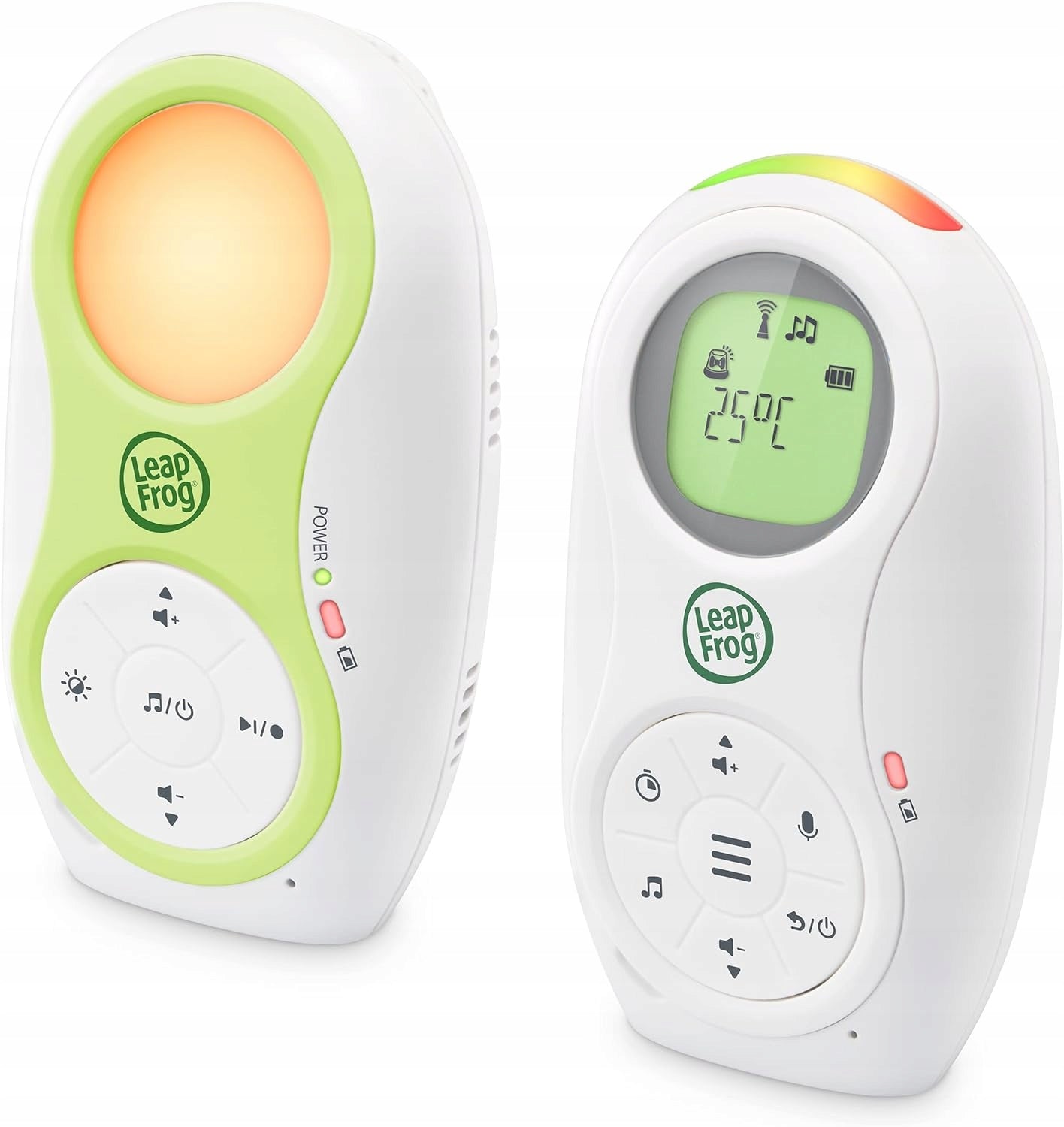 Leap Frog LF80 Baby Monitor with Night Light Temperature Sensor Batteries included no